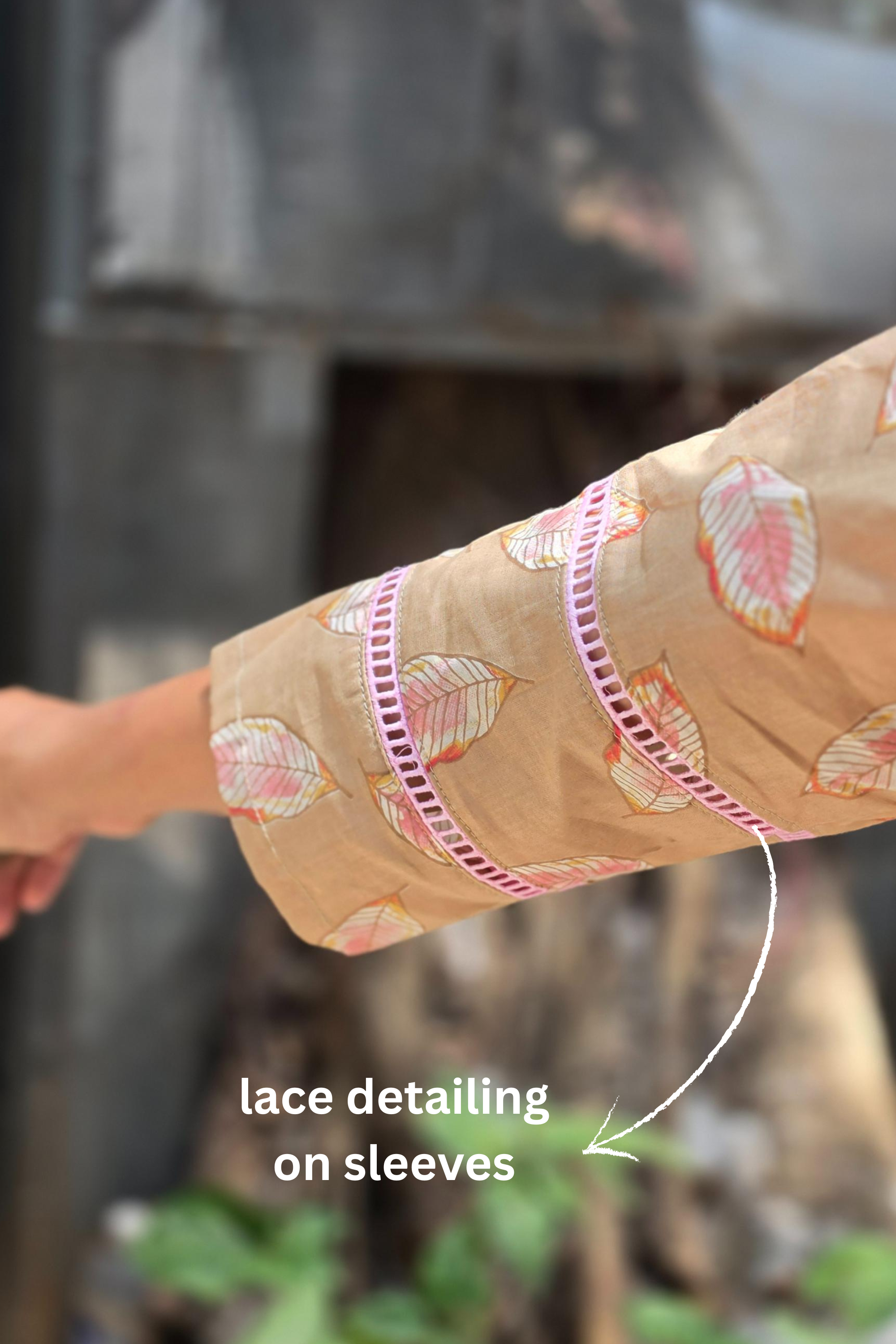 Classic Floral Cotton Cord Set Ready-to-Wear – Elegant Ethnic Design