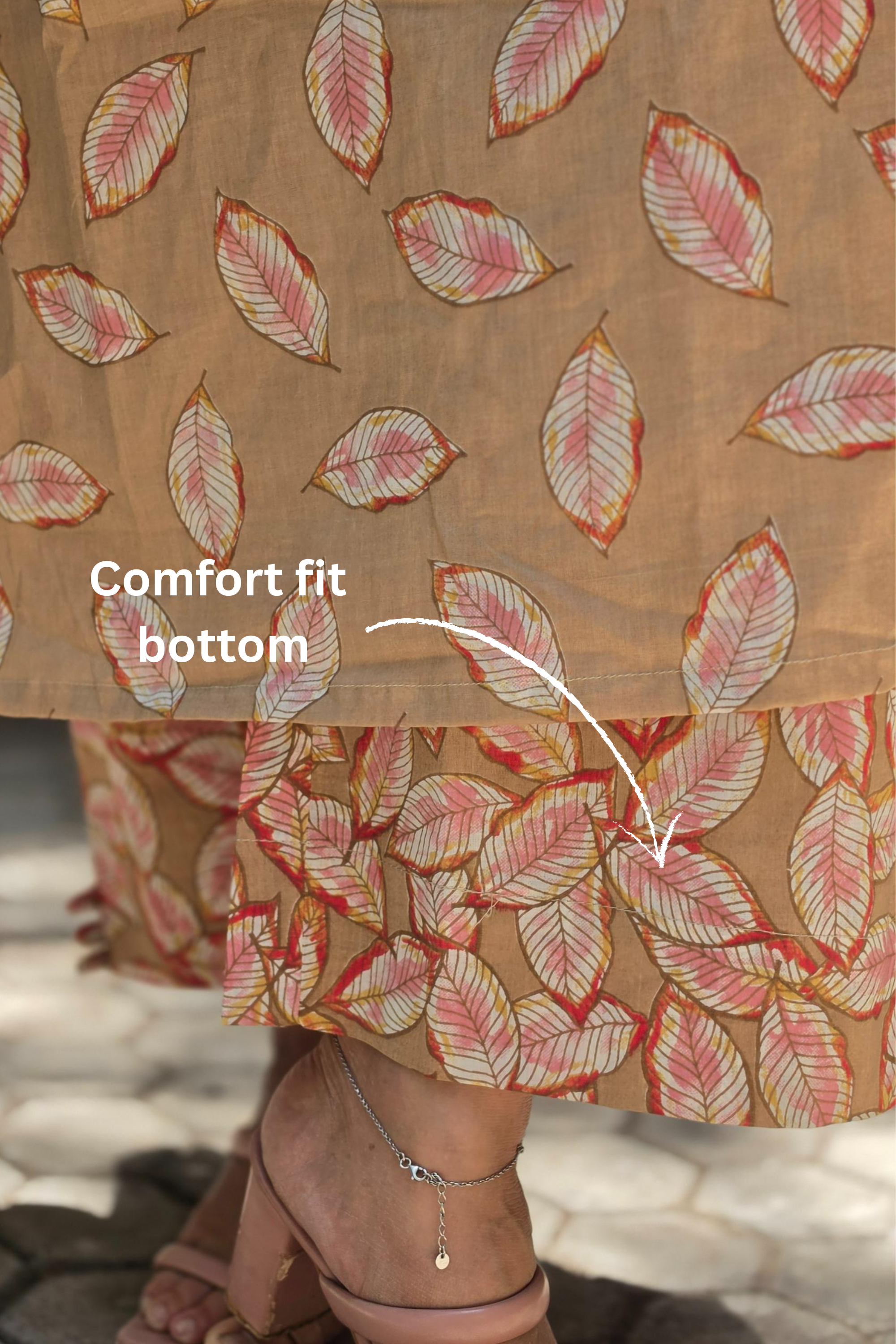 Classic Floral Cotton Cord Set Ready-to-Wear – Elegant Ethnic Design