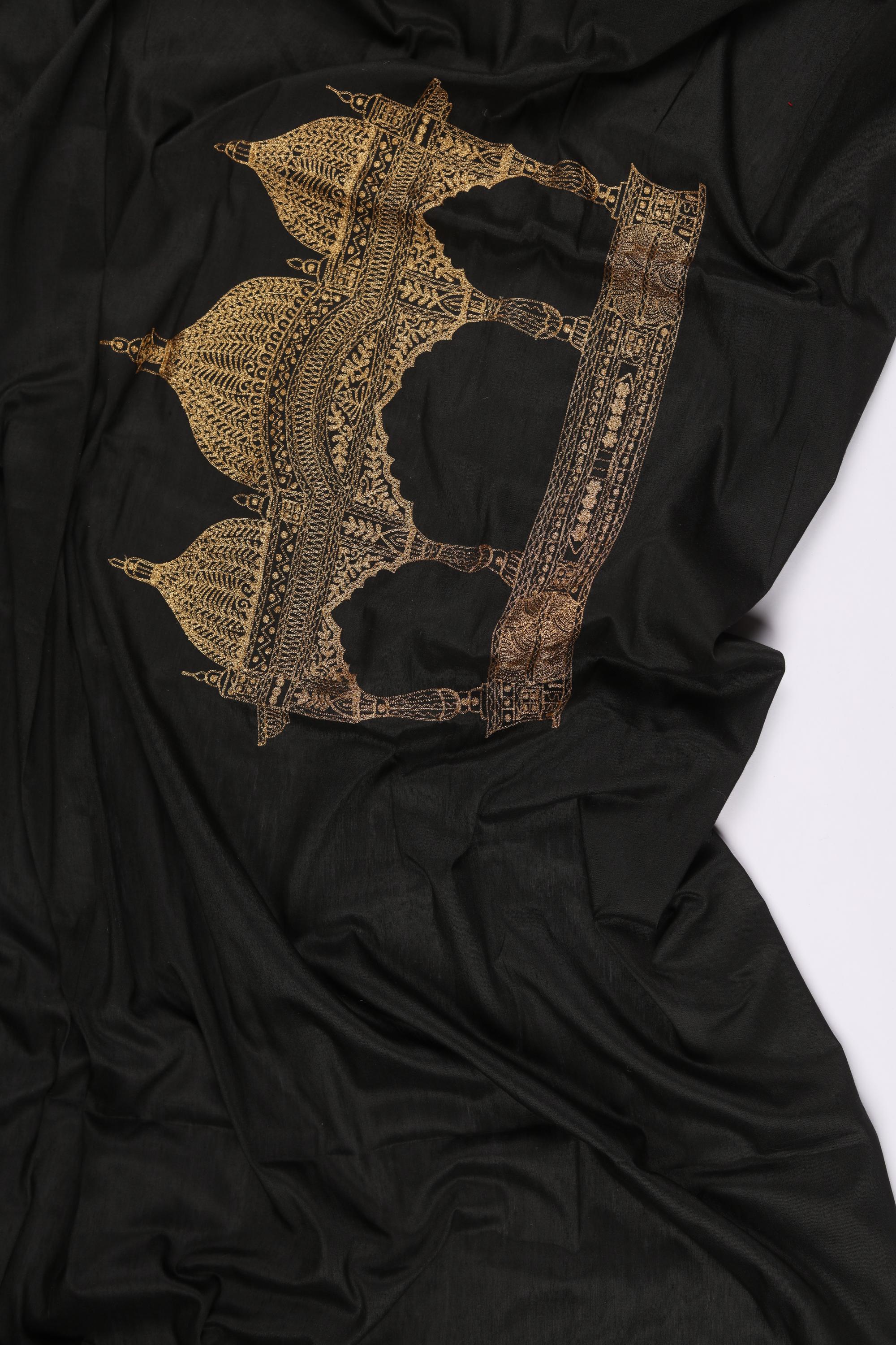 embroiderd cotton Unstitched Kurta Fabric - Traditional Ethnic Wear 016