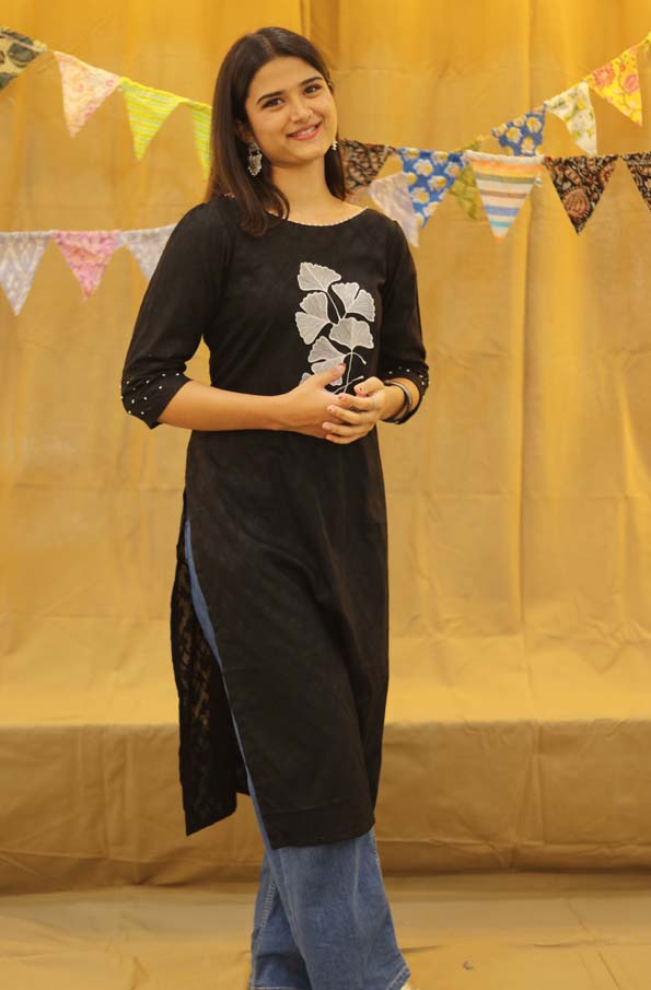 Embroidered Kurta Floral Collage