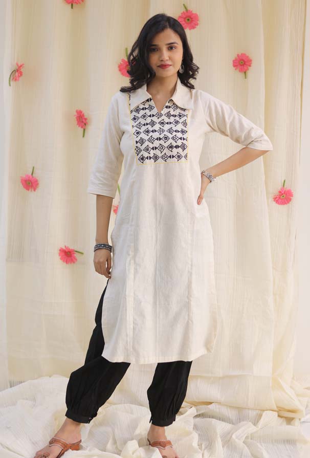 Embroidered Kurta Fish O Fish