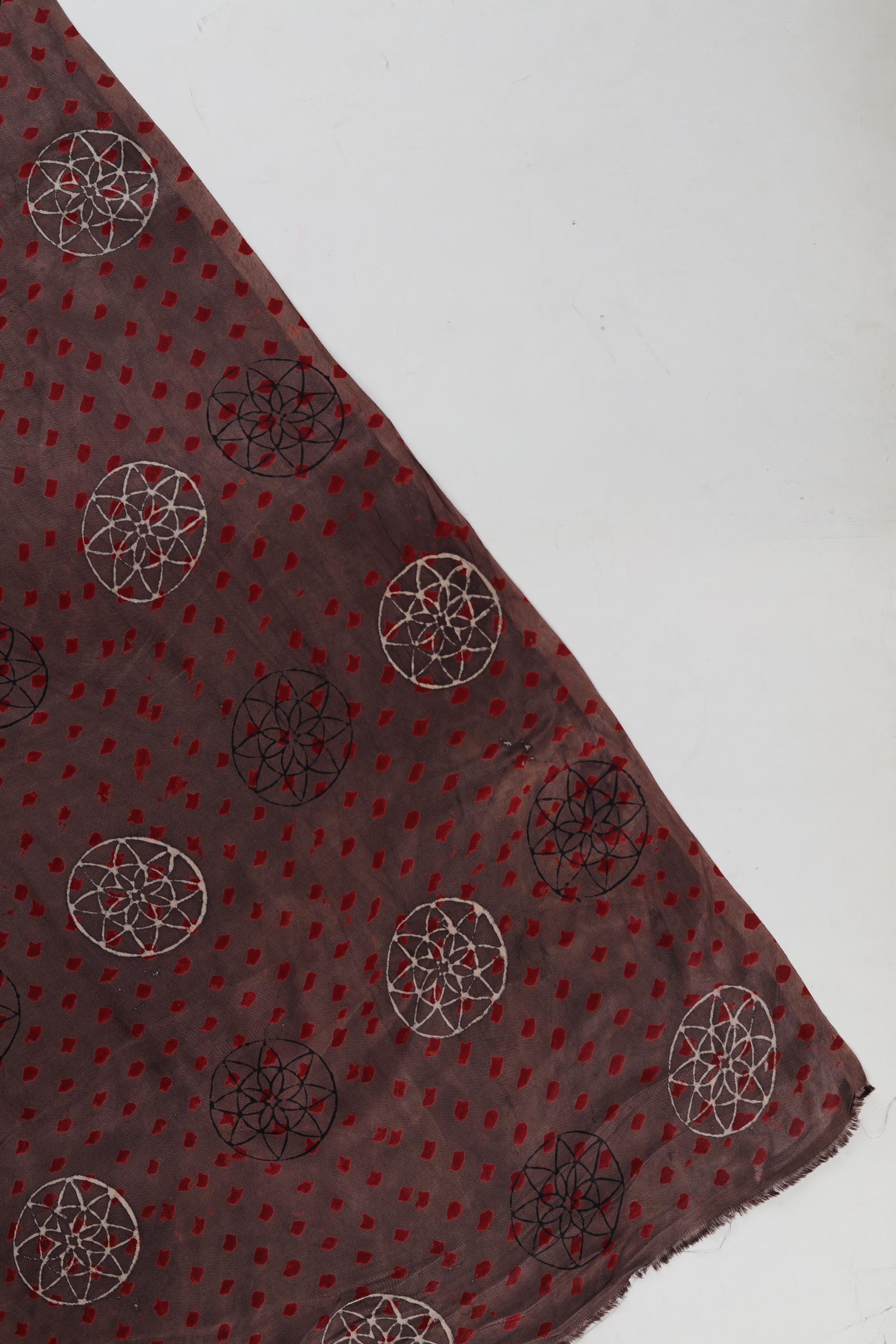 Slub Cotton set with modal Silk Dupatta-01