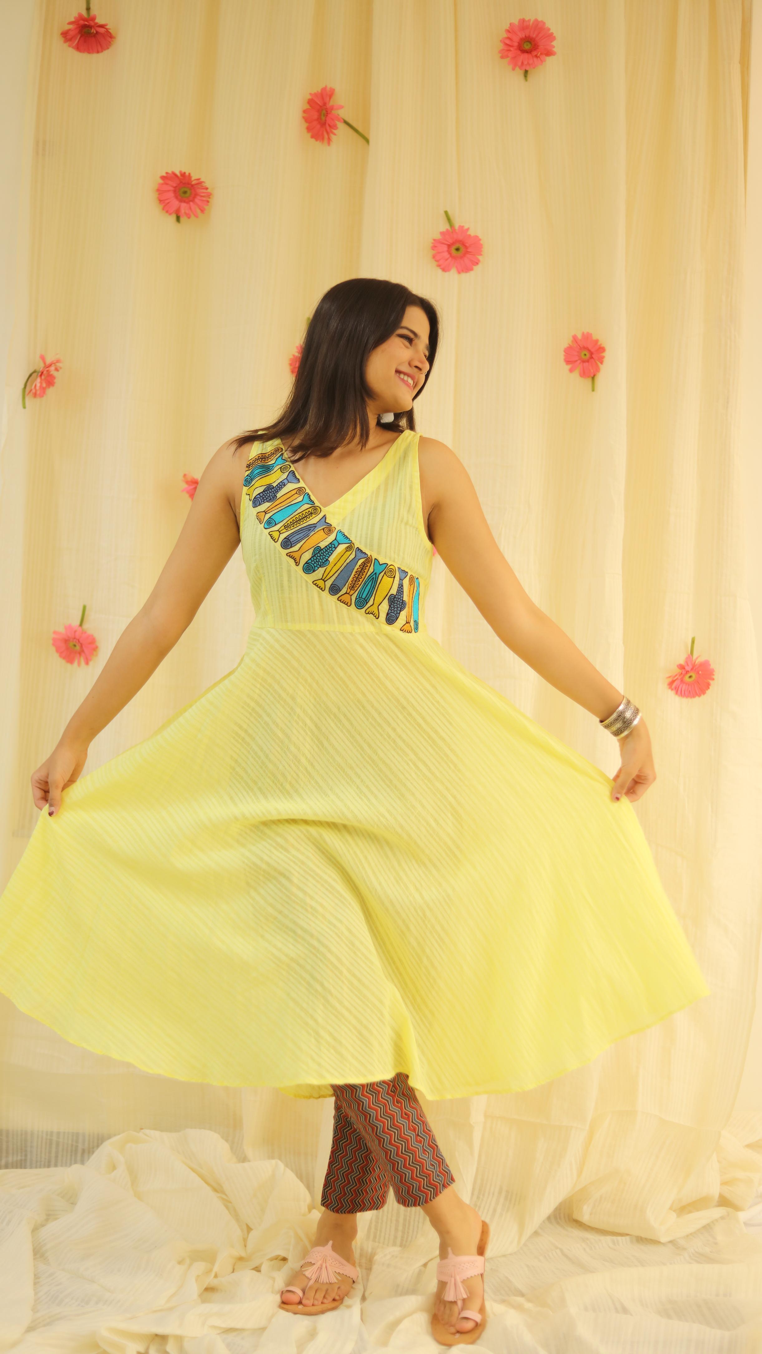 Aqua Bliss – Signature Cotton Kurti