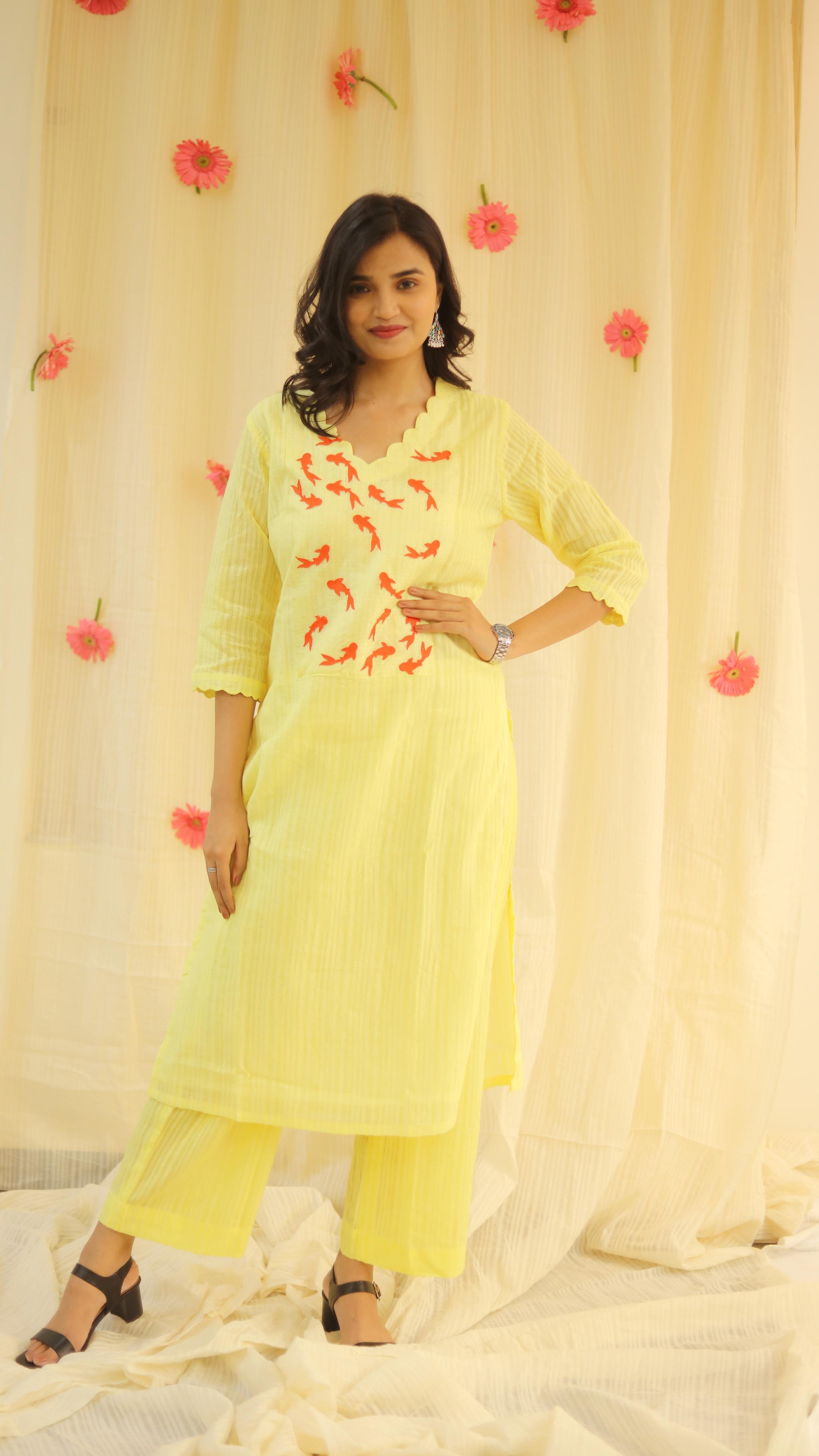 Crystal Cascade Printed Kurti