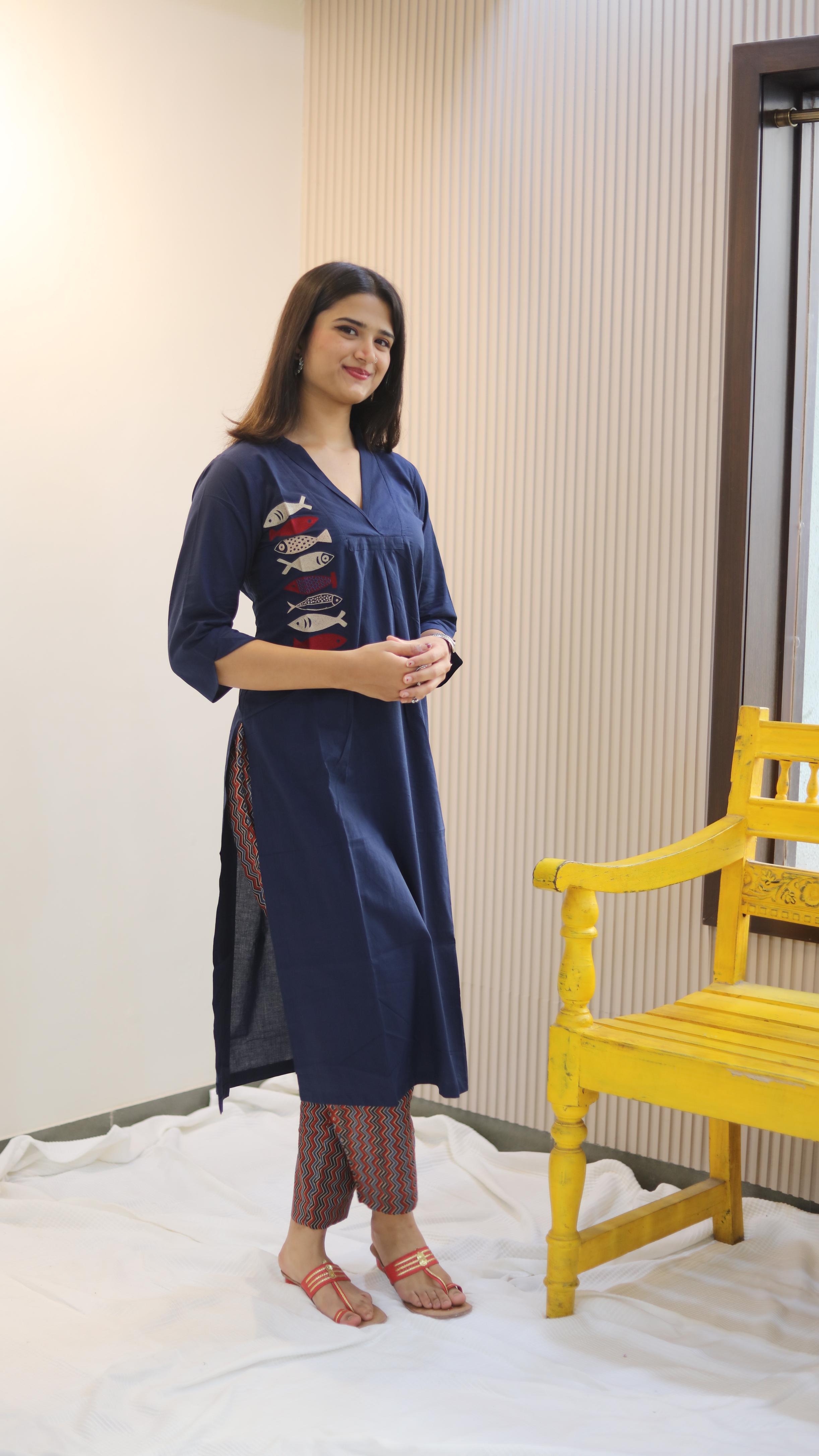 Midnight charm kurti