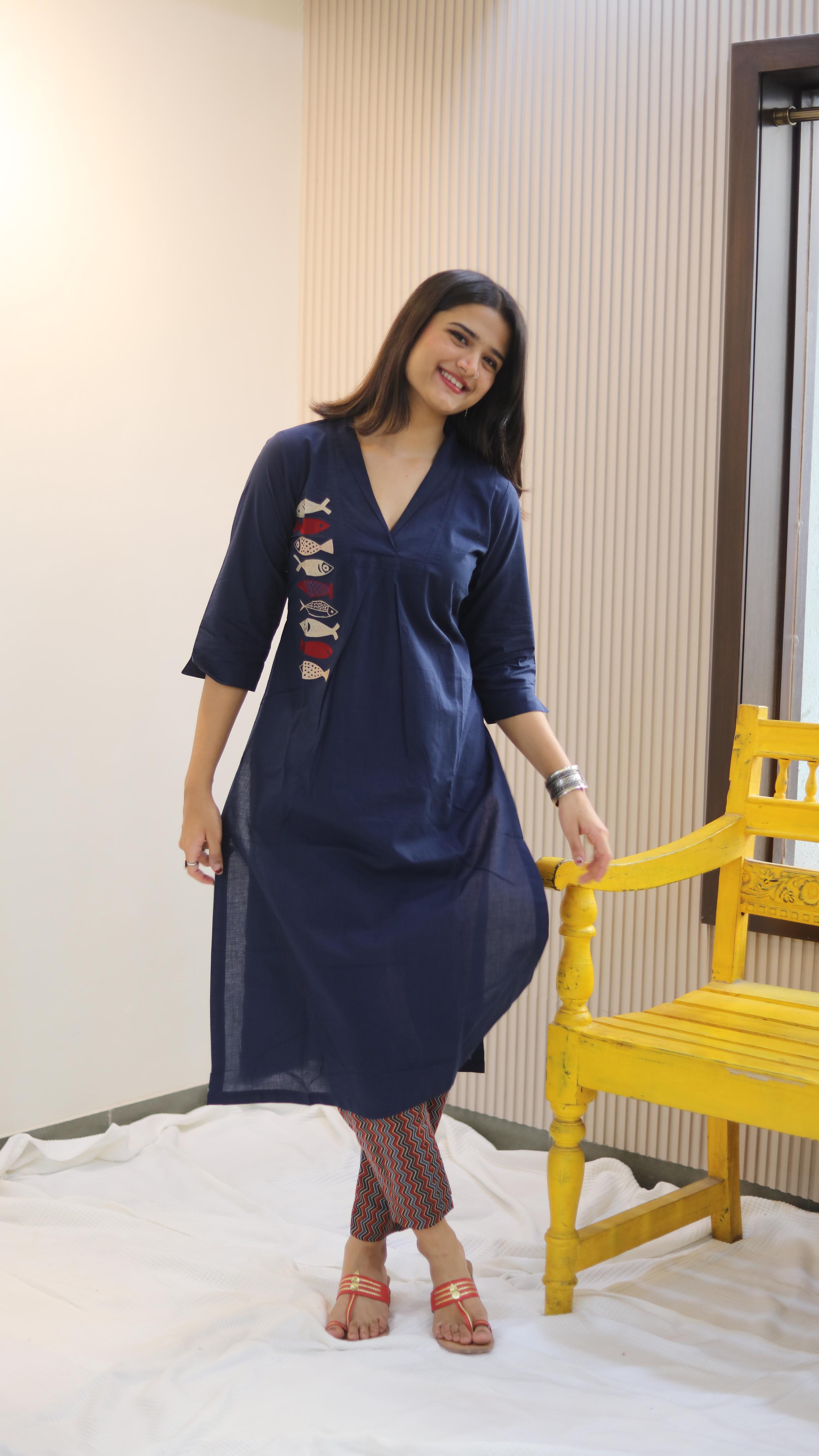 Midnight charm kurti