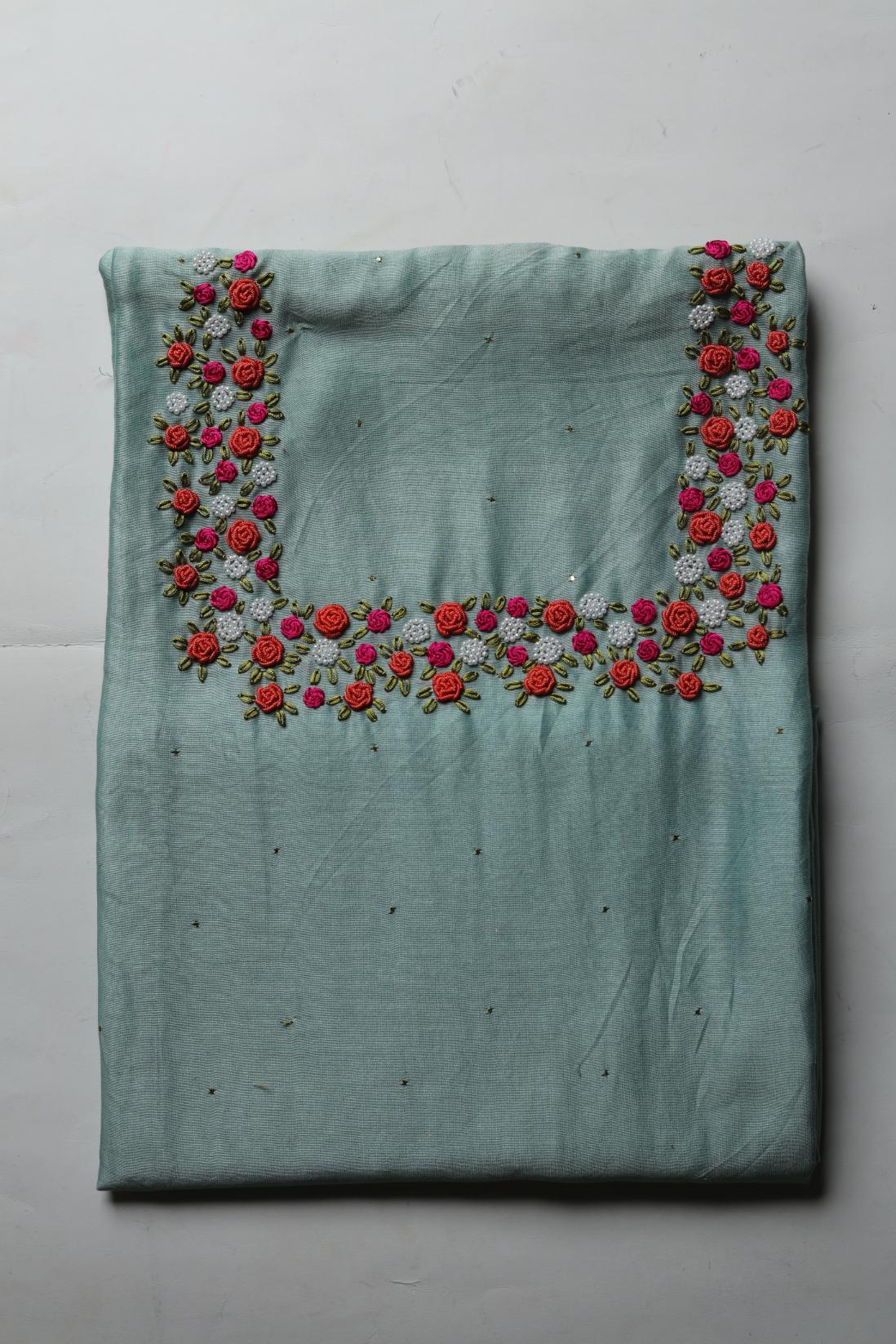 EMBROIDERED Chanderi Set-1