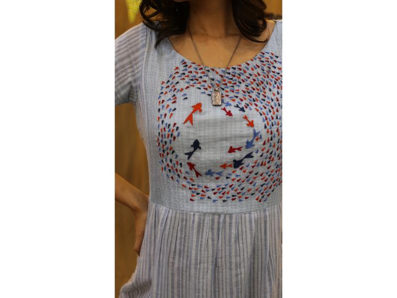 Aqua Serenity Kurti