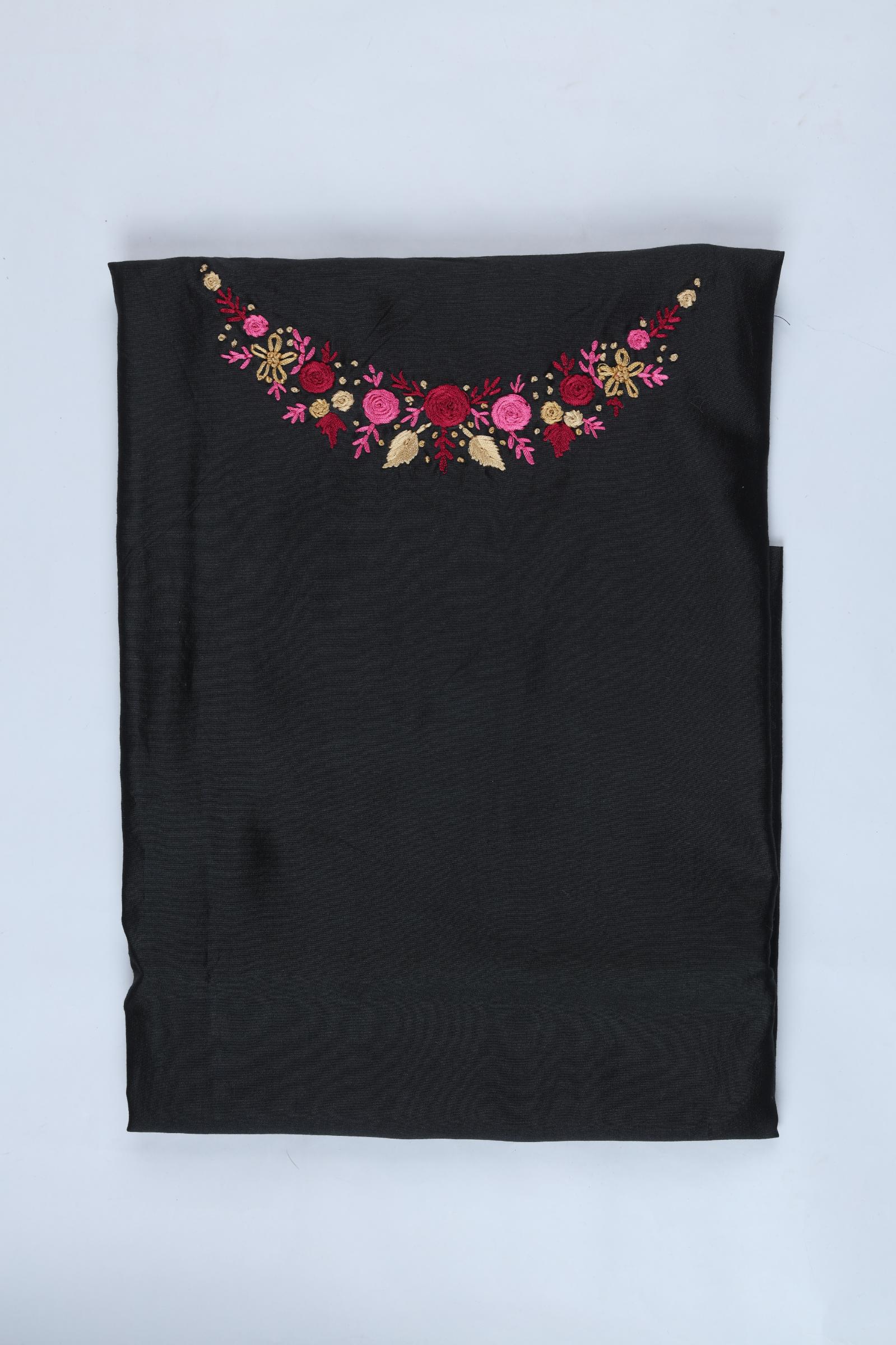 Cotton Silk Embroidered Set