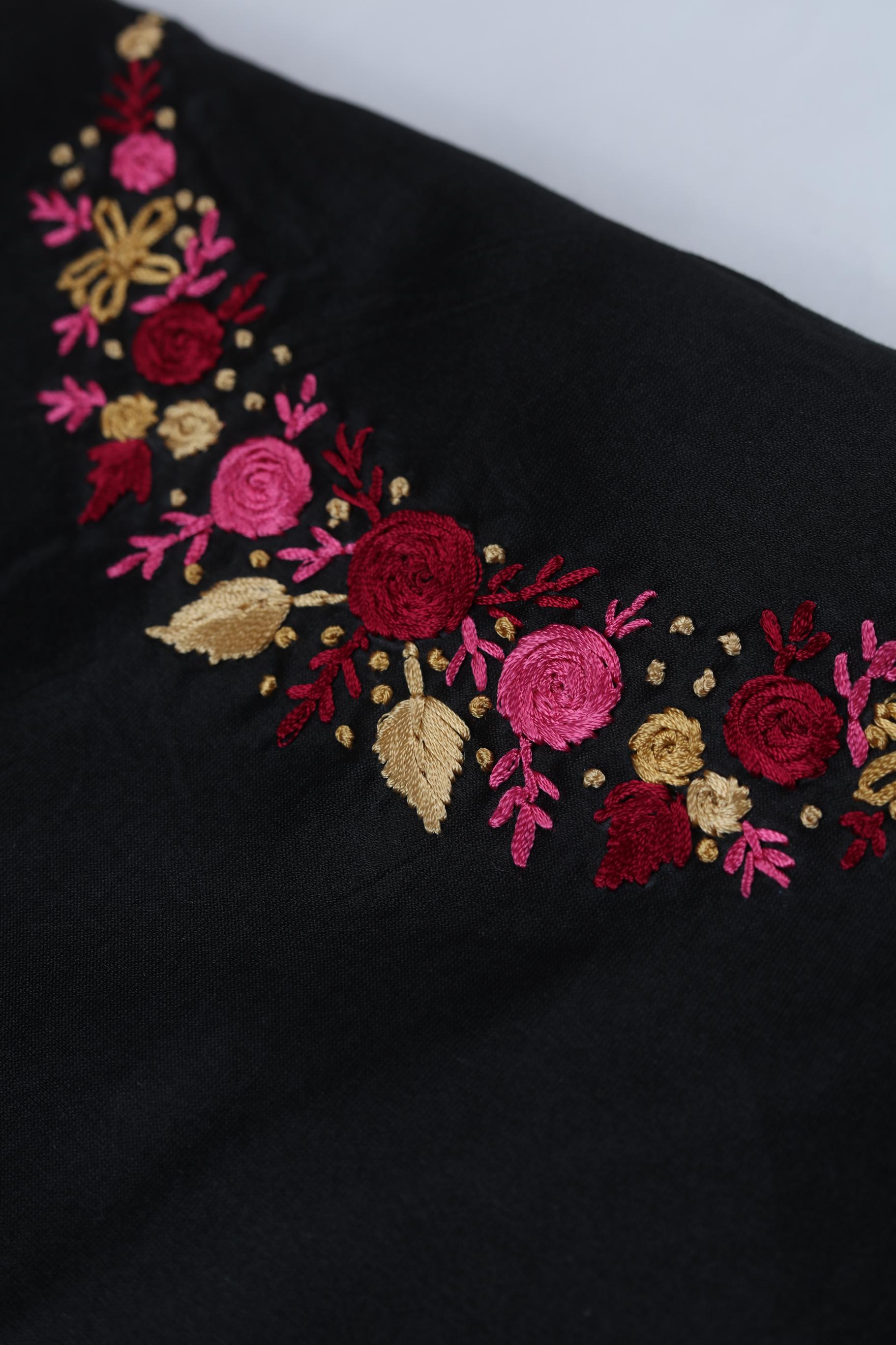 Cotton Silk Embroidered Set