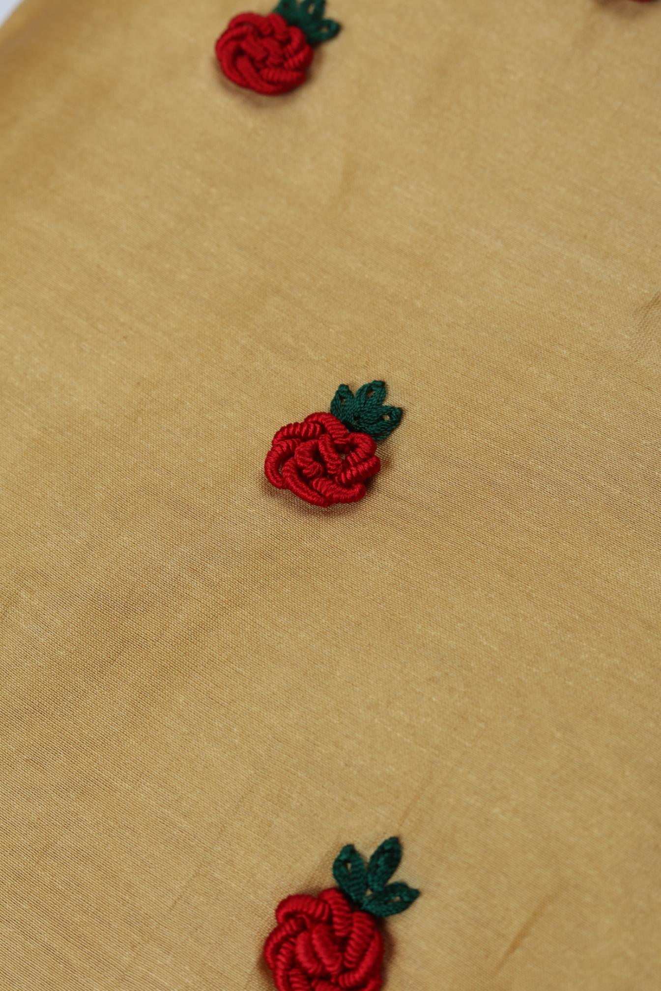 Chanderi Embroidered Set