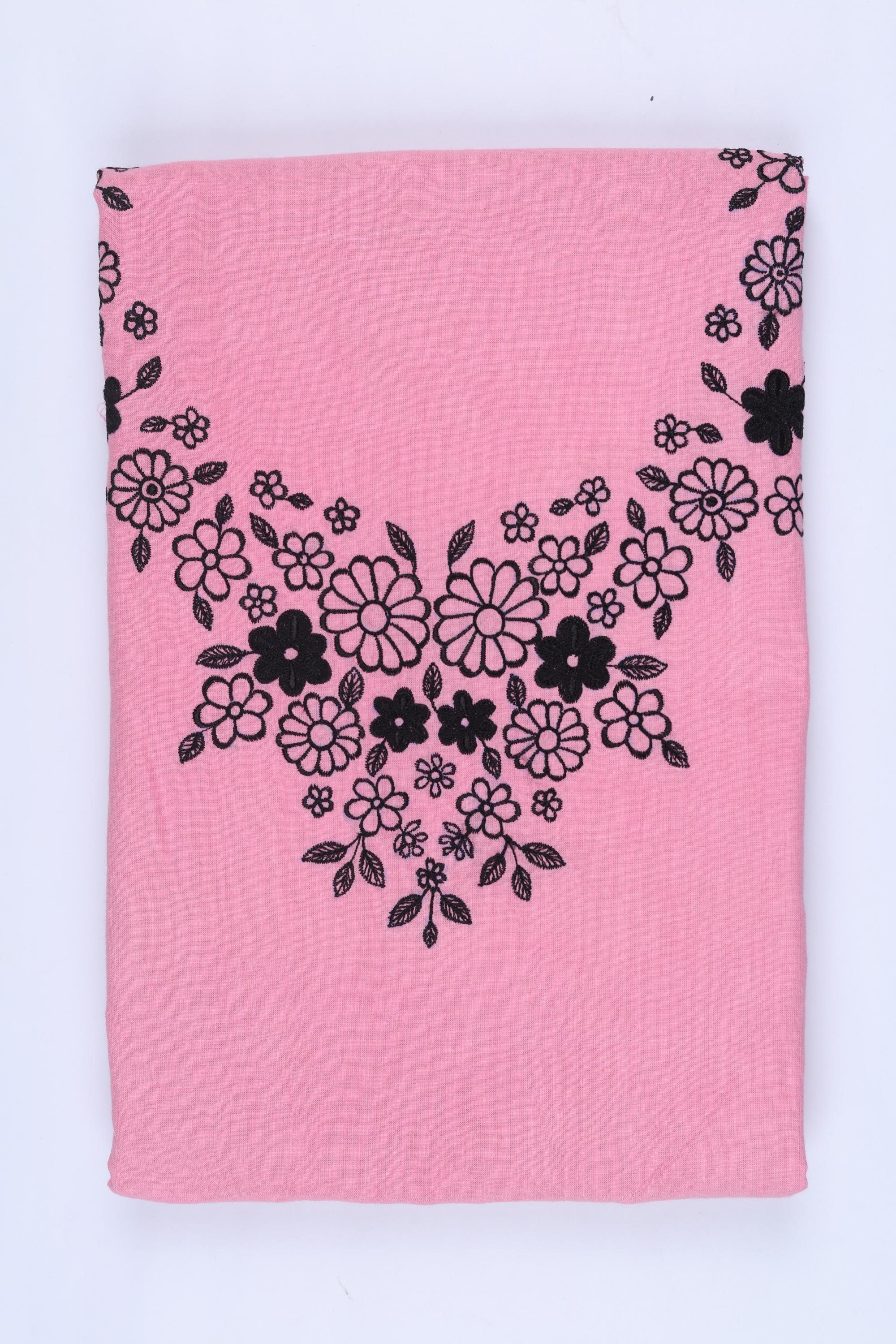 Cotton 2 Piece Unstitched Kurta & Bttom Set – Traditional Design-007