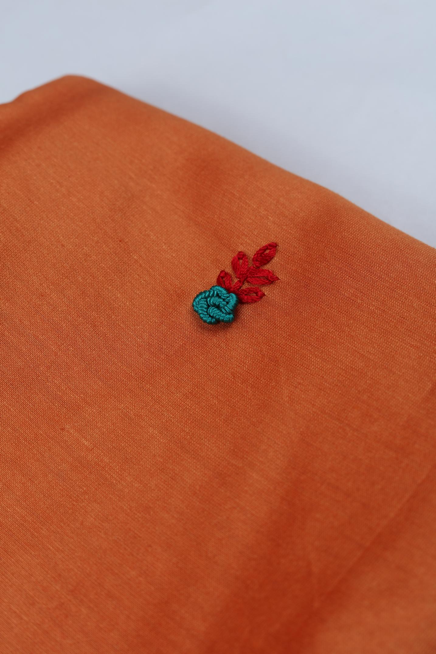 Chanderi Embroidered Set