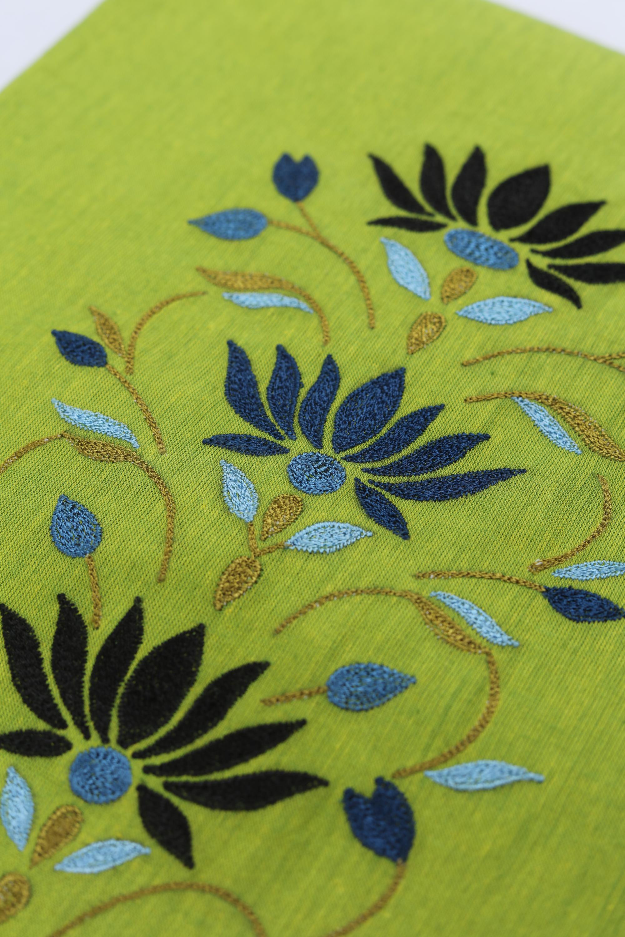 Cotton 2 Piece Unstitched Kurta & Bttom Set – Traditional Design-011