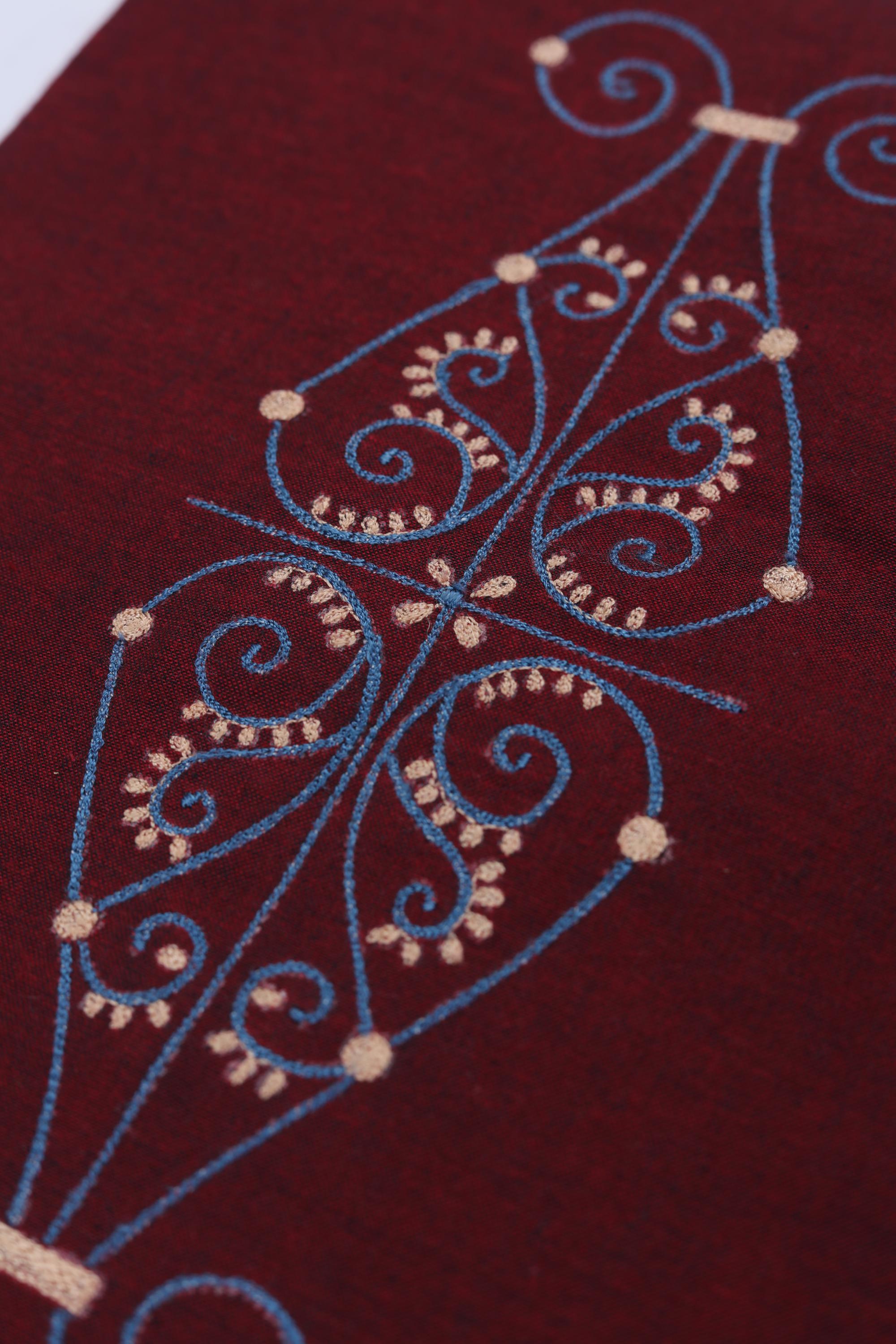 Cotton 2 Piece Unstitched Kurta & Bttom Set – Traditional Design-016