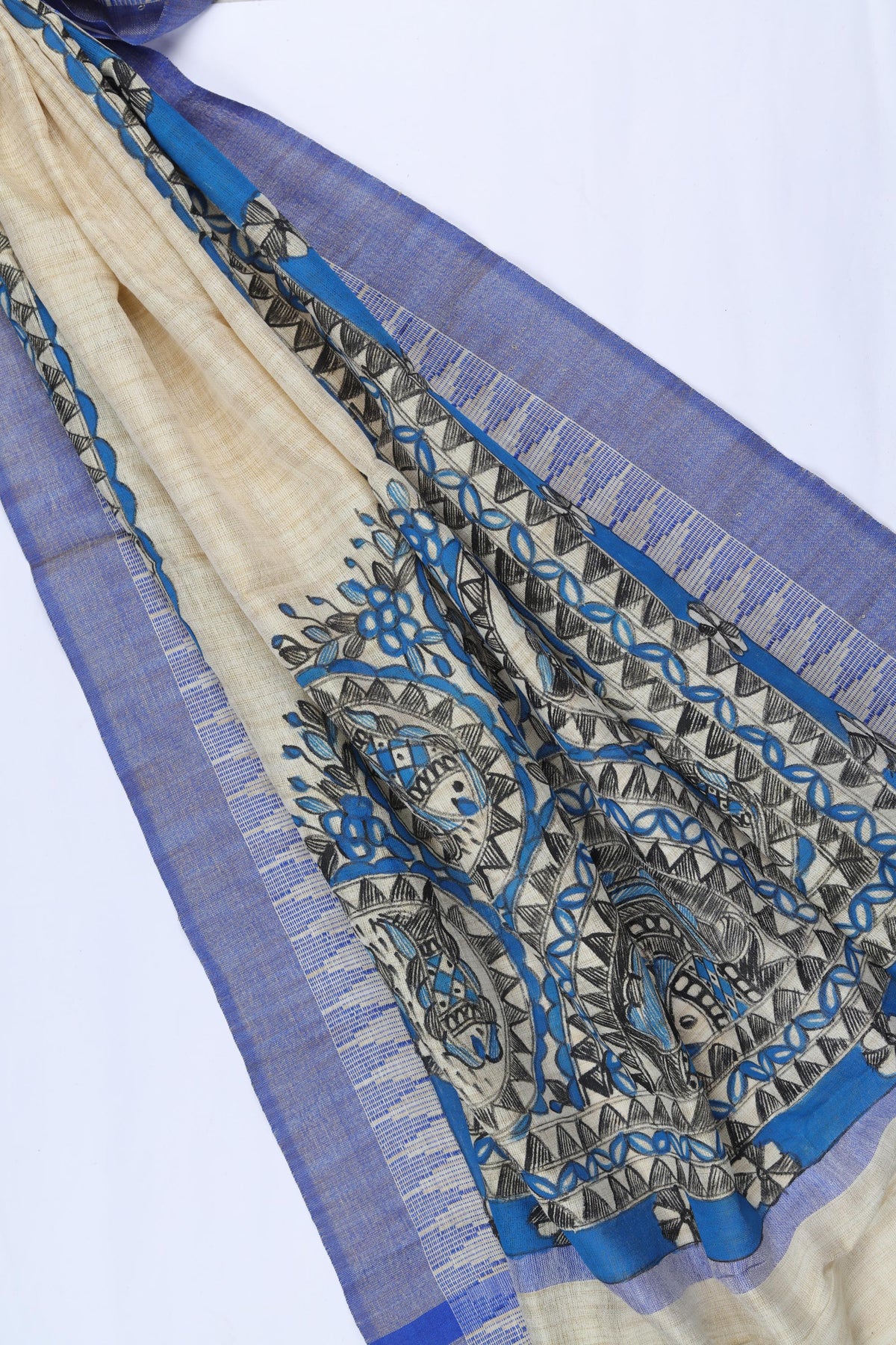Chanderi Silk 3 Piece Unstitched Set -165