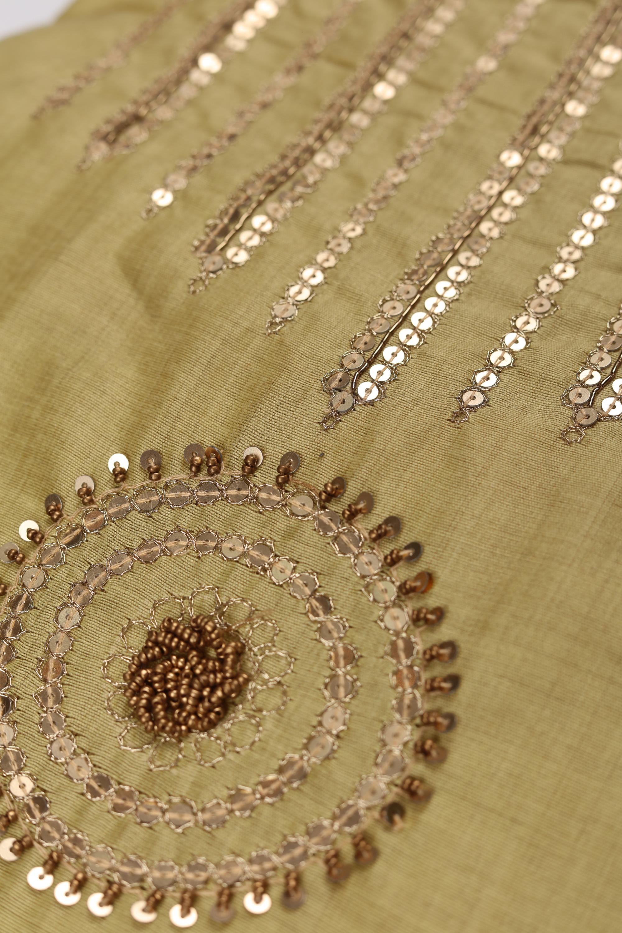 Cotton Silk 3 Piece Unstitched Set -196