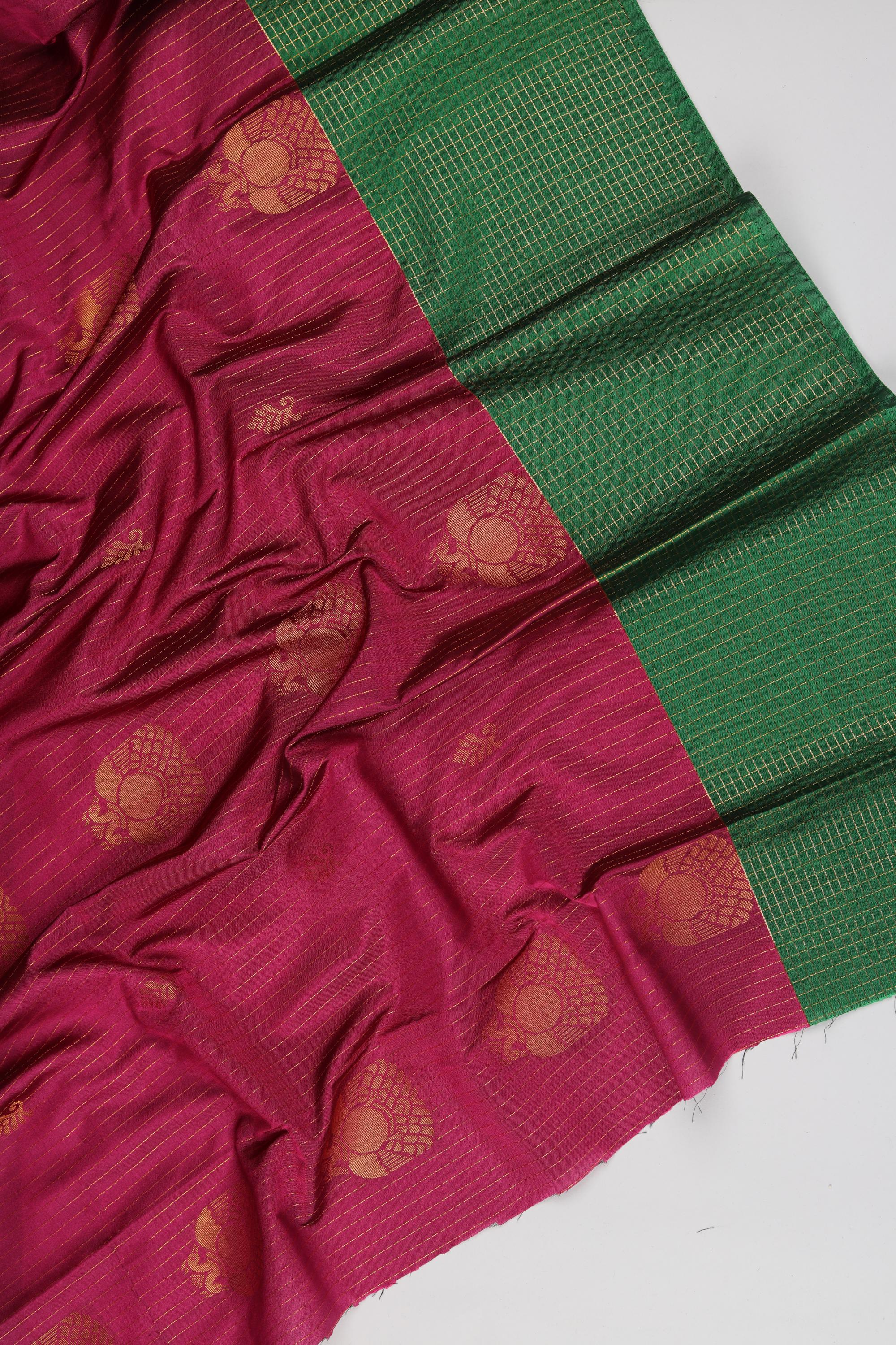 Pure Silk 2 Piece Unstitched Kurta & Dupatta Set – Traditional Design-001