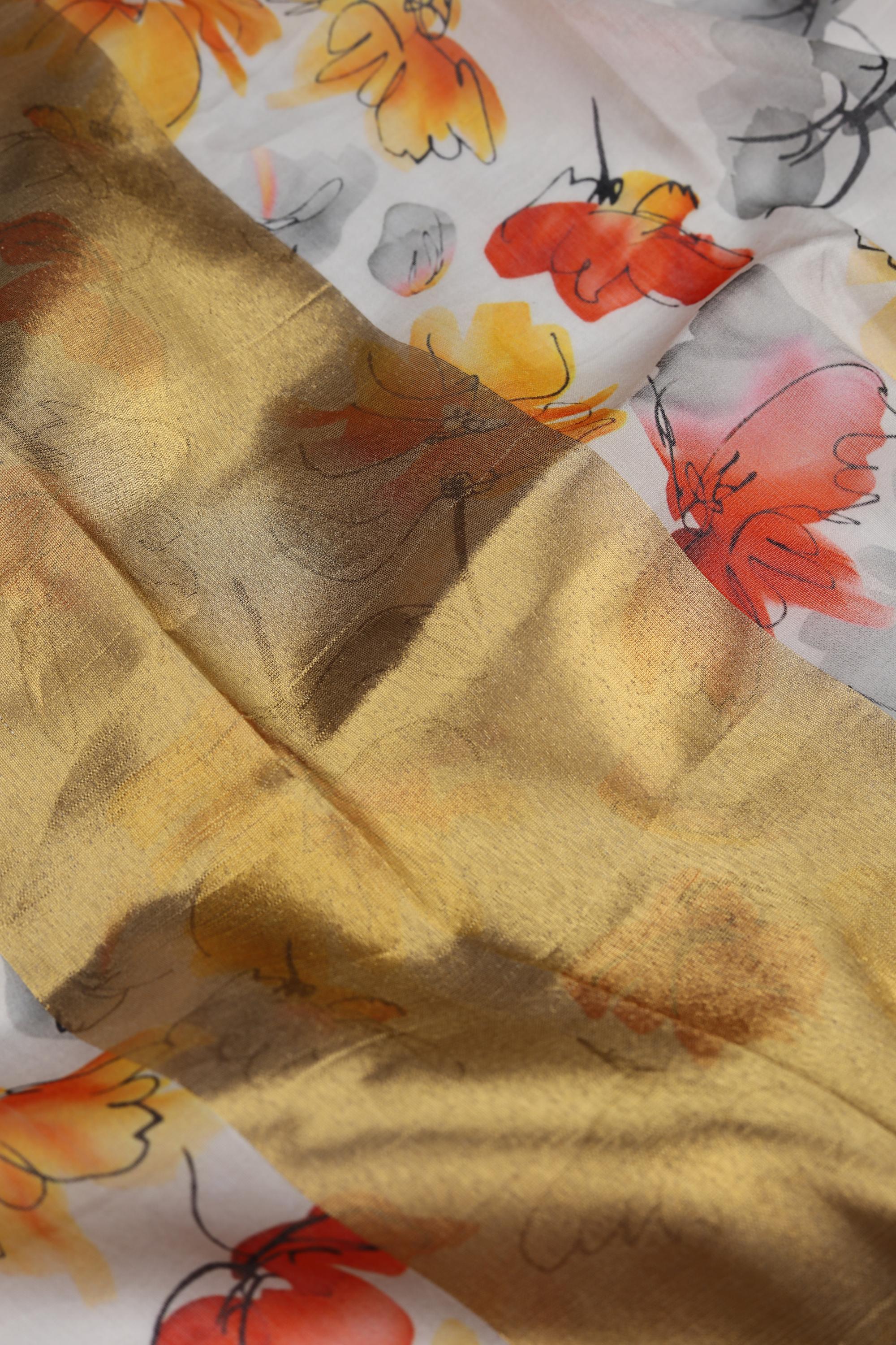 Cotton Silk 3 Piece Unstitched Set -217