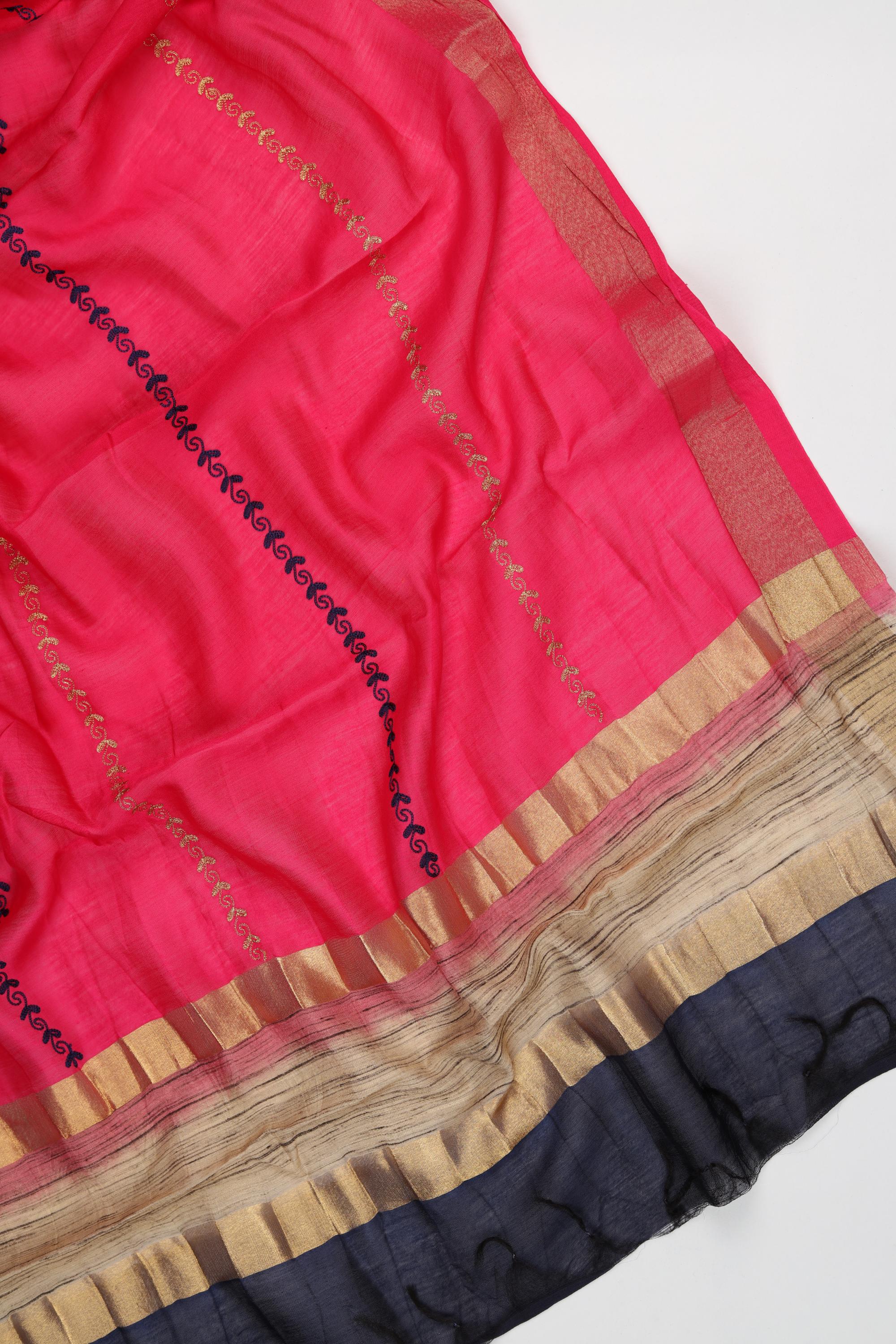 Cotton Silk 3 Piece Unstitched Set -225