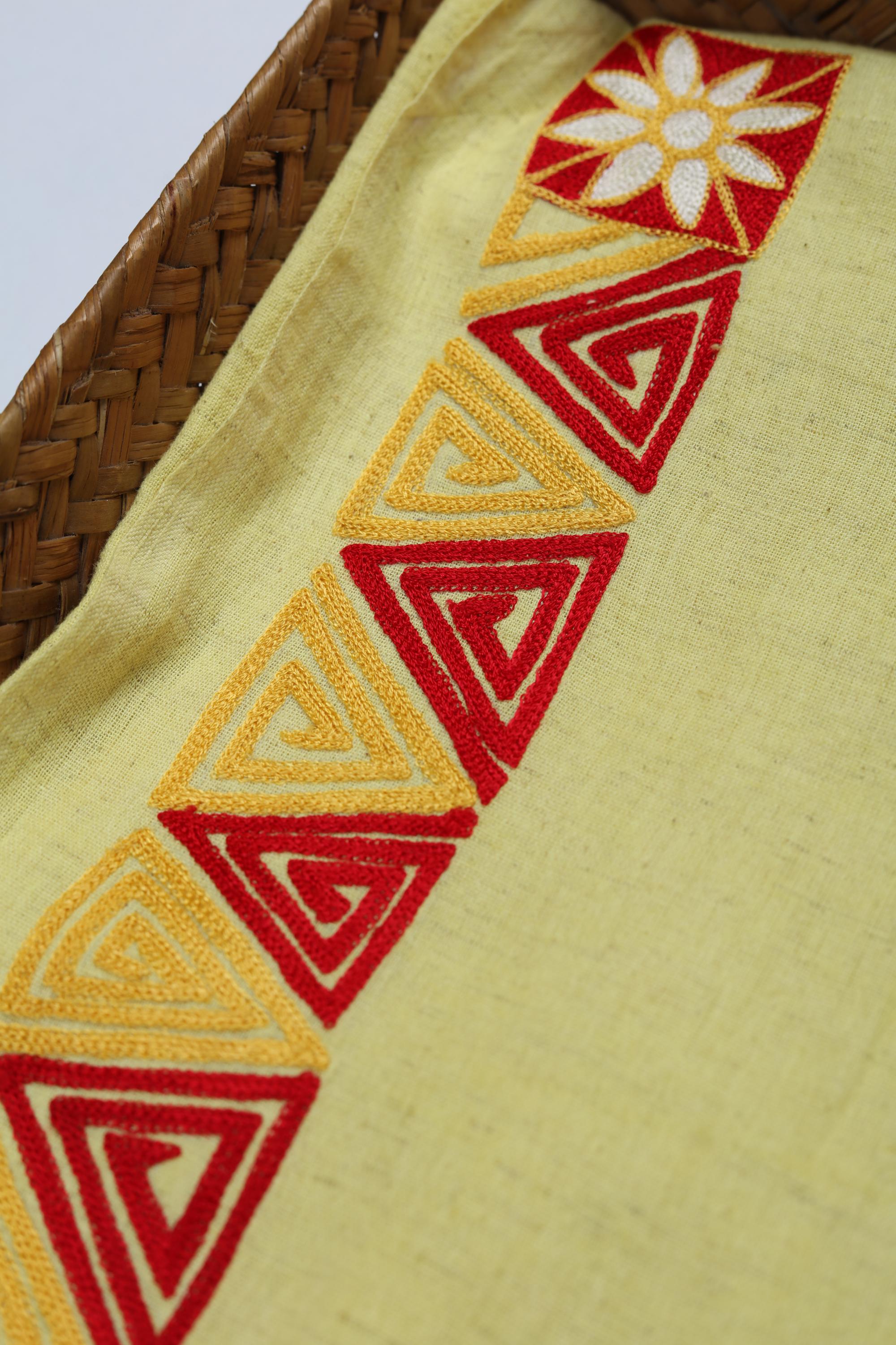 Cotton 2 Piece Unstitched Kurta & Bttom Set – Traditional Design-030