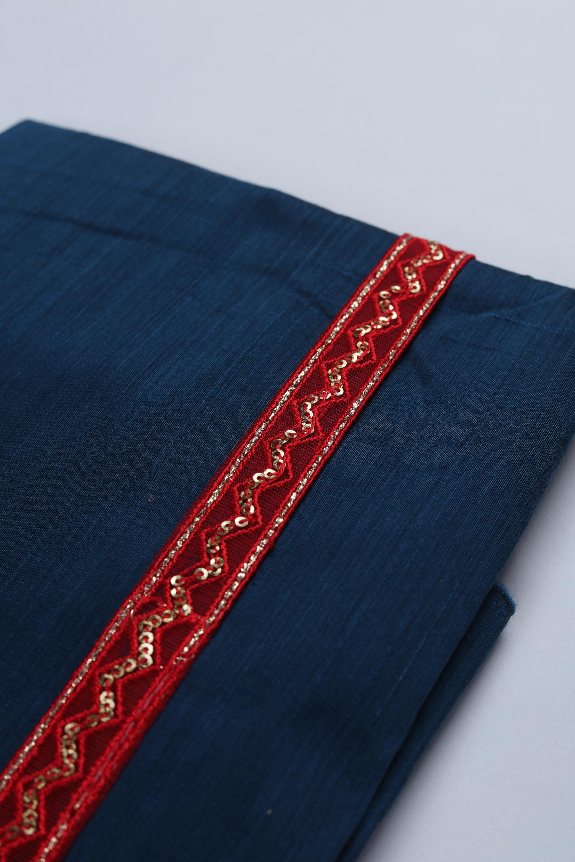 Cotton Silk 3 Piece Unstitched Set -234