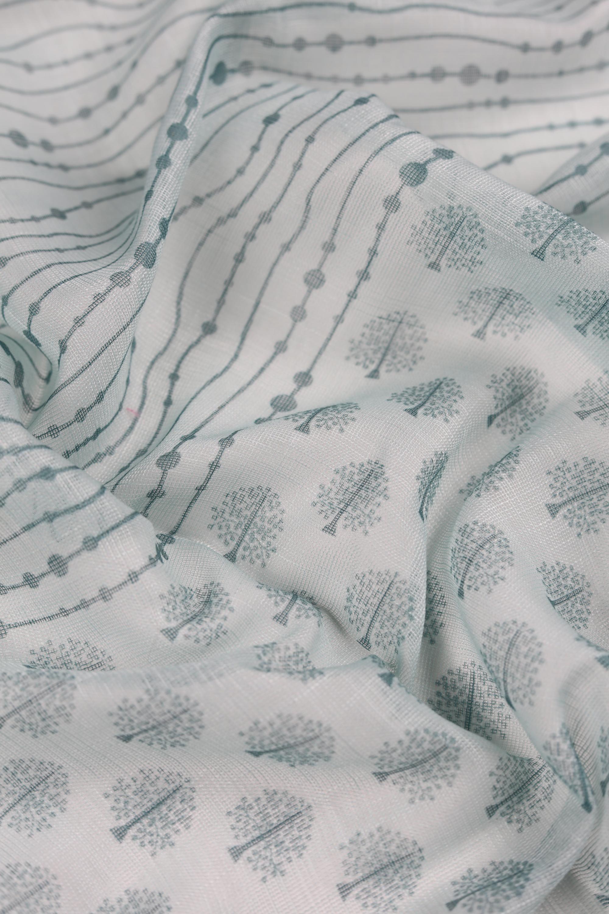 Semi Linen Embroidered Set-1