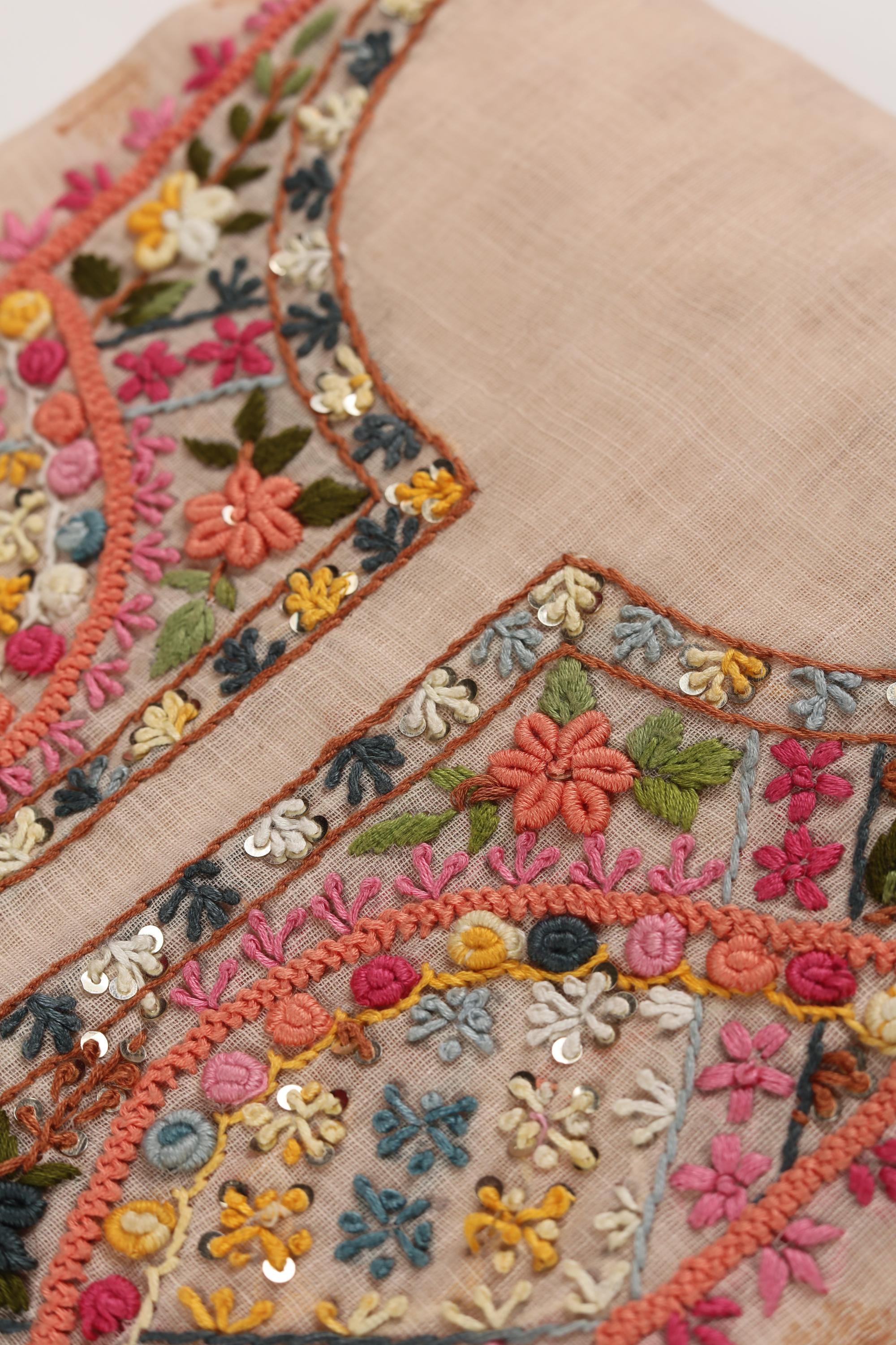 Semi Linen Embroidered Set-3