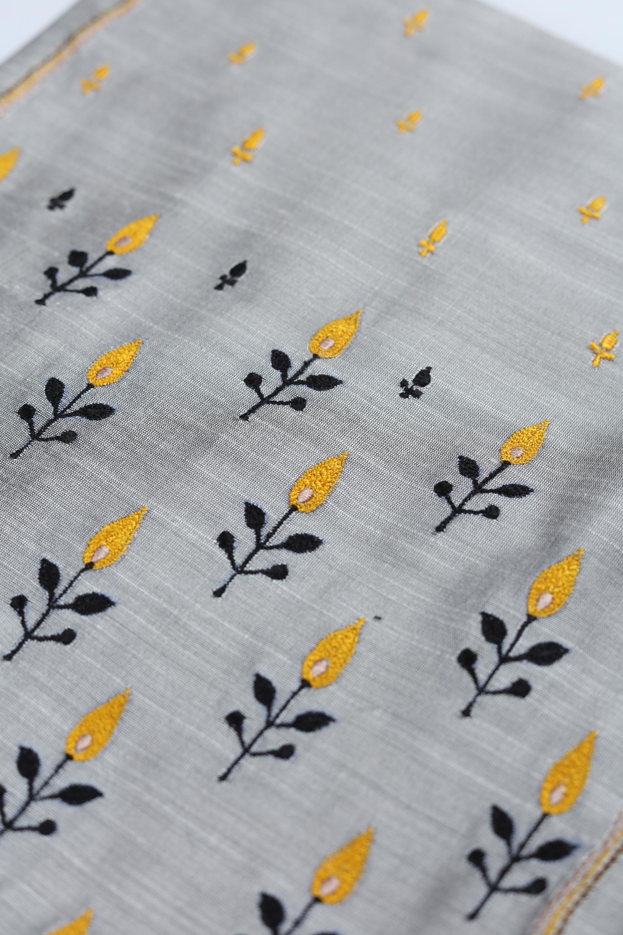 Cotton Silk 3 Piece Unstitched Set -240