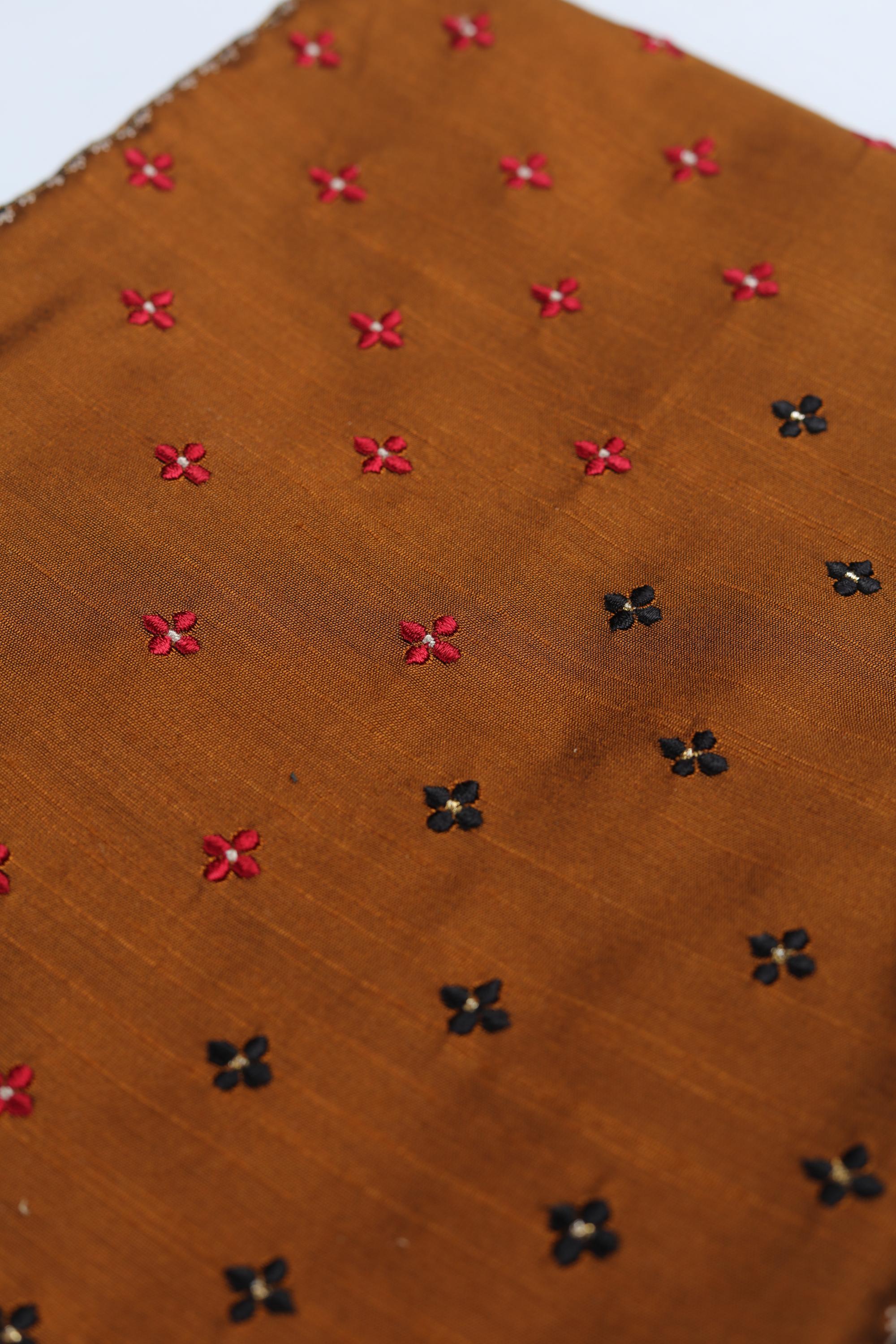Cotton Silk 3 Piece Unstitched Set -241