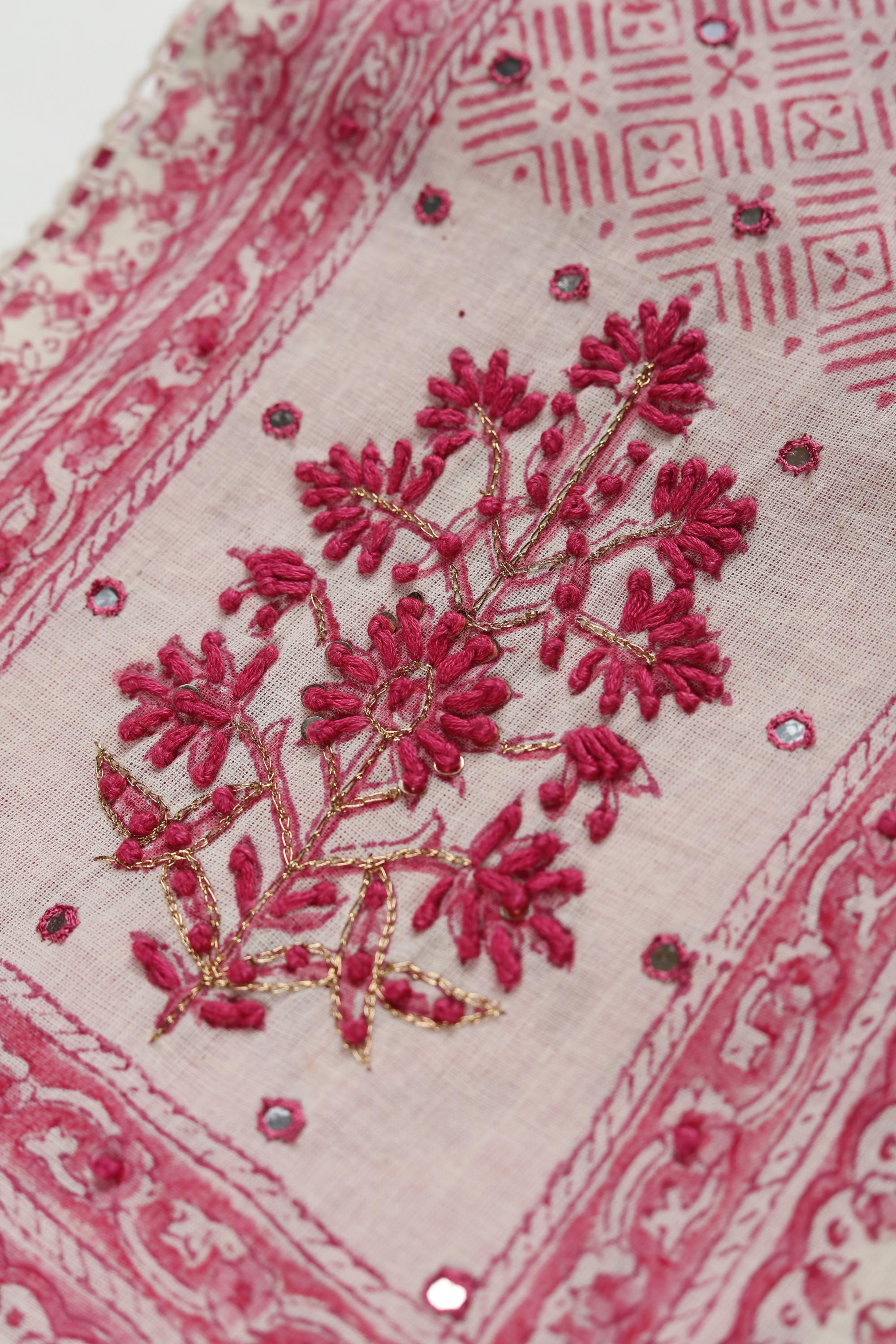 Cotton Applique Work Set -3