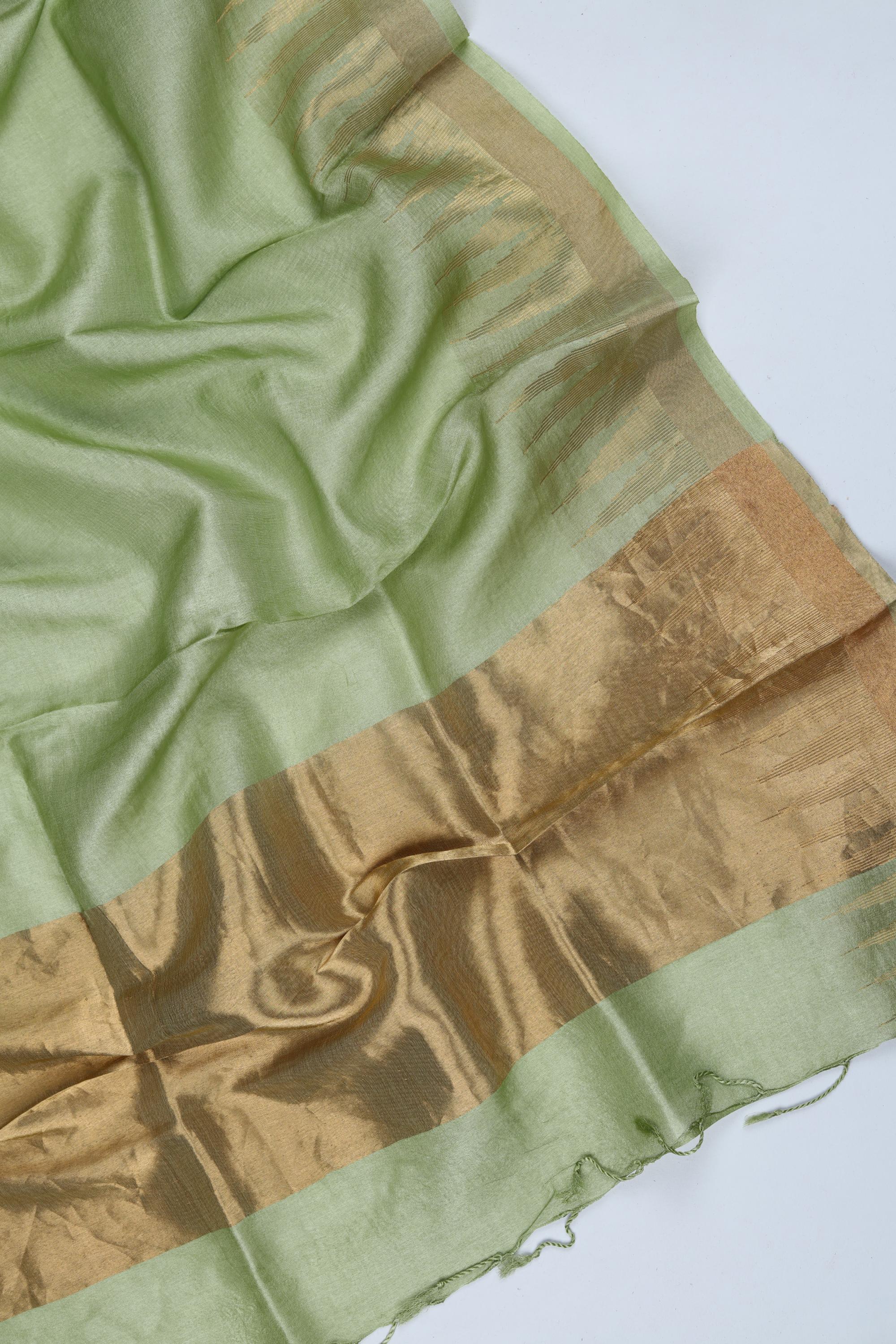 Tussar Silk 3 Piece Unstitched Set -246
