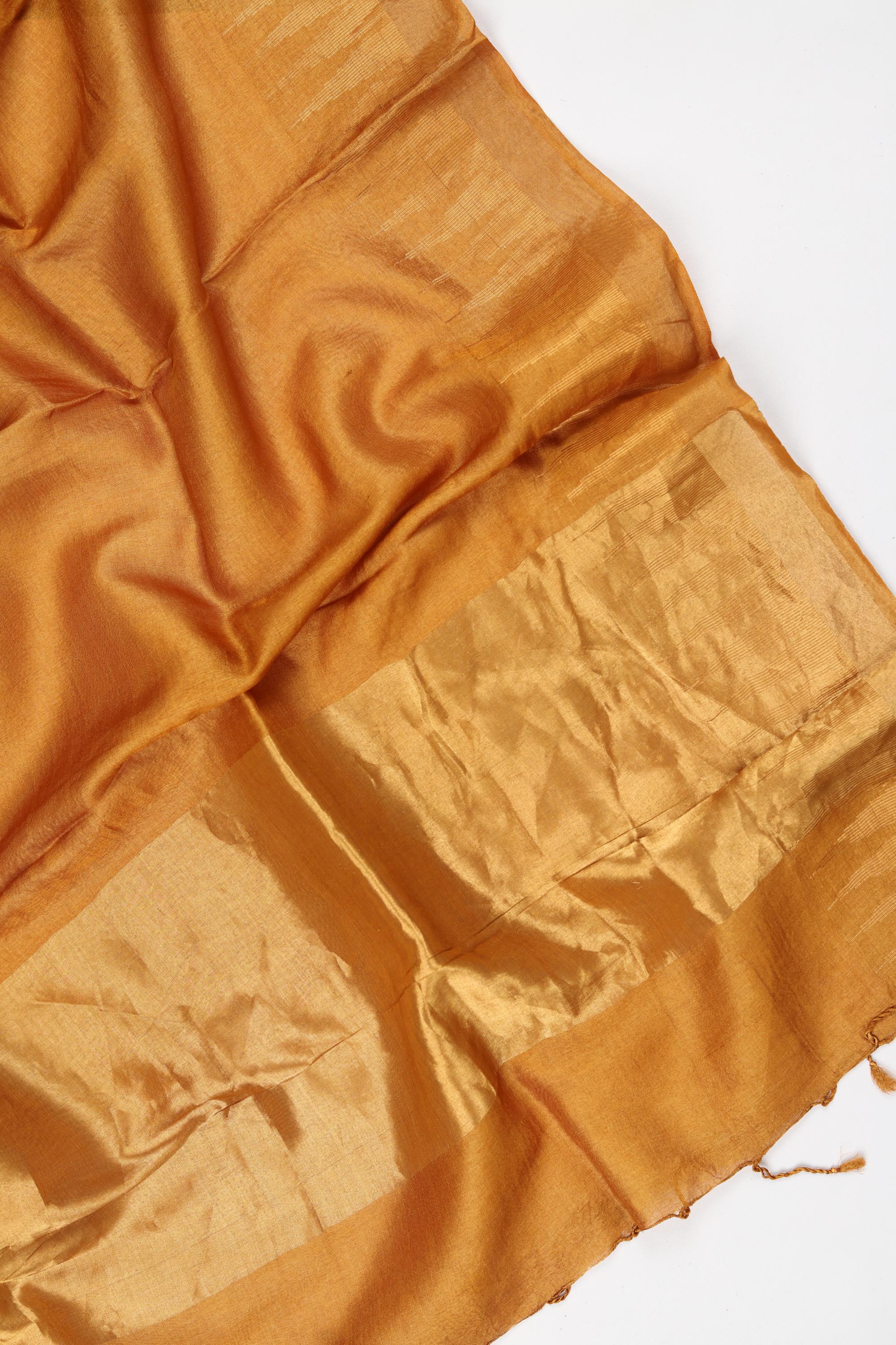 Tussar Silk 3 Piece Unstitched Set -253