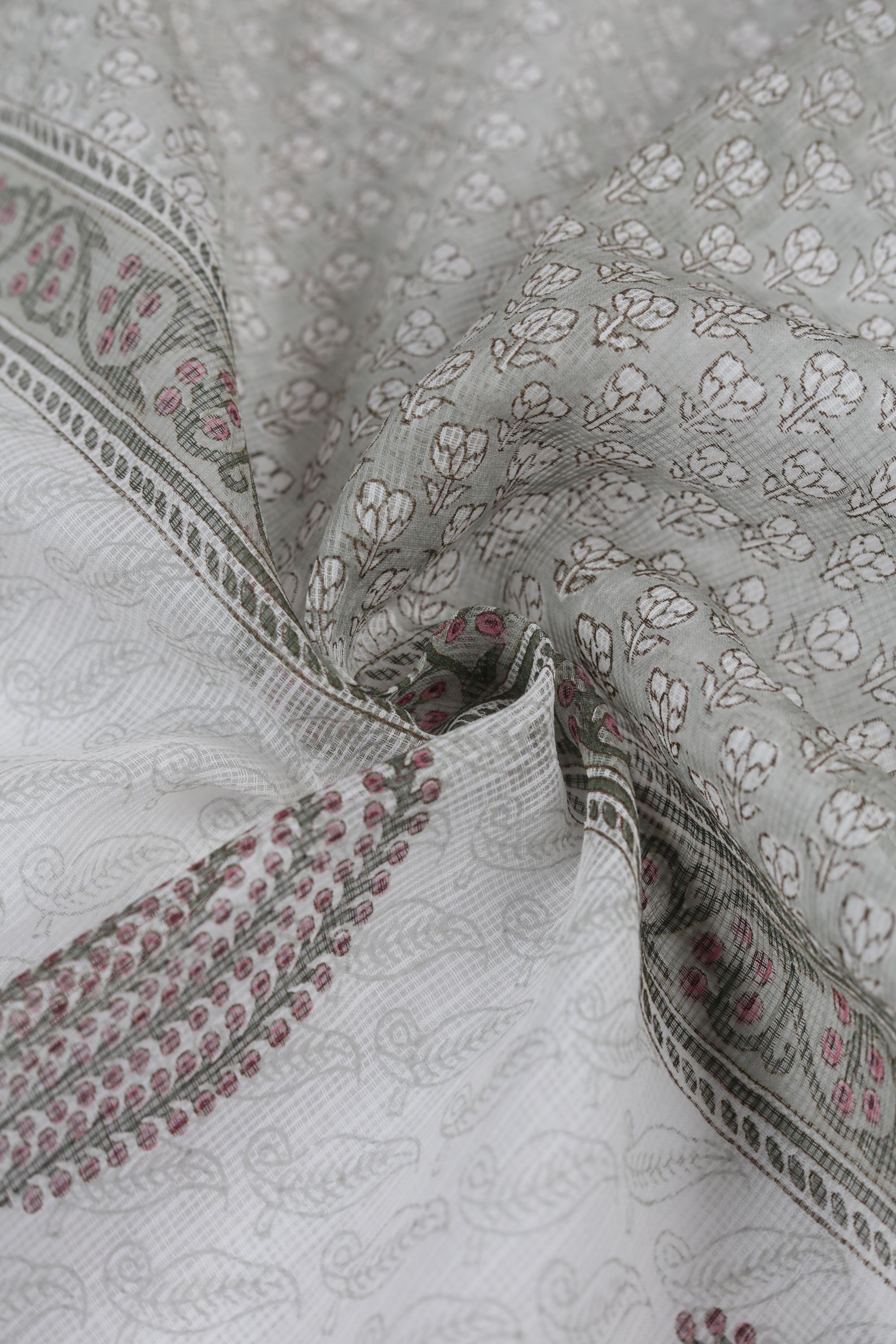 Chanderi 3 Piece Unstitched Set – Traditional Weave-127