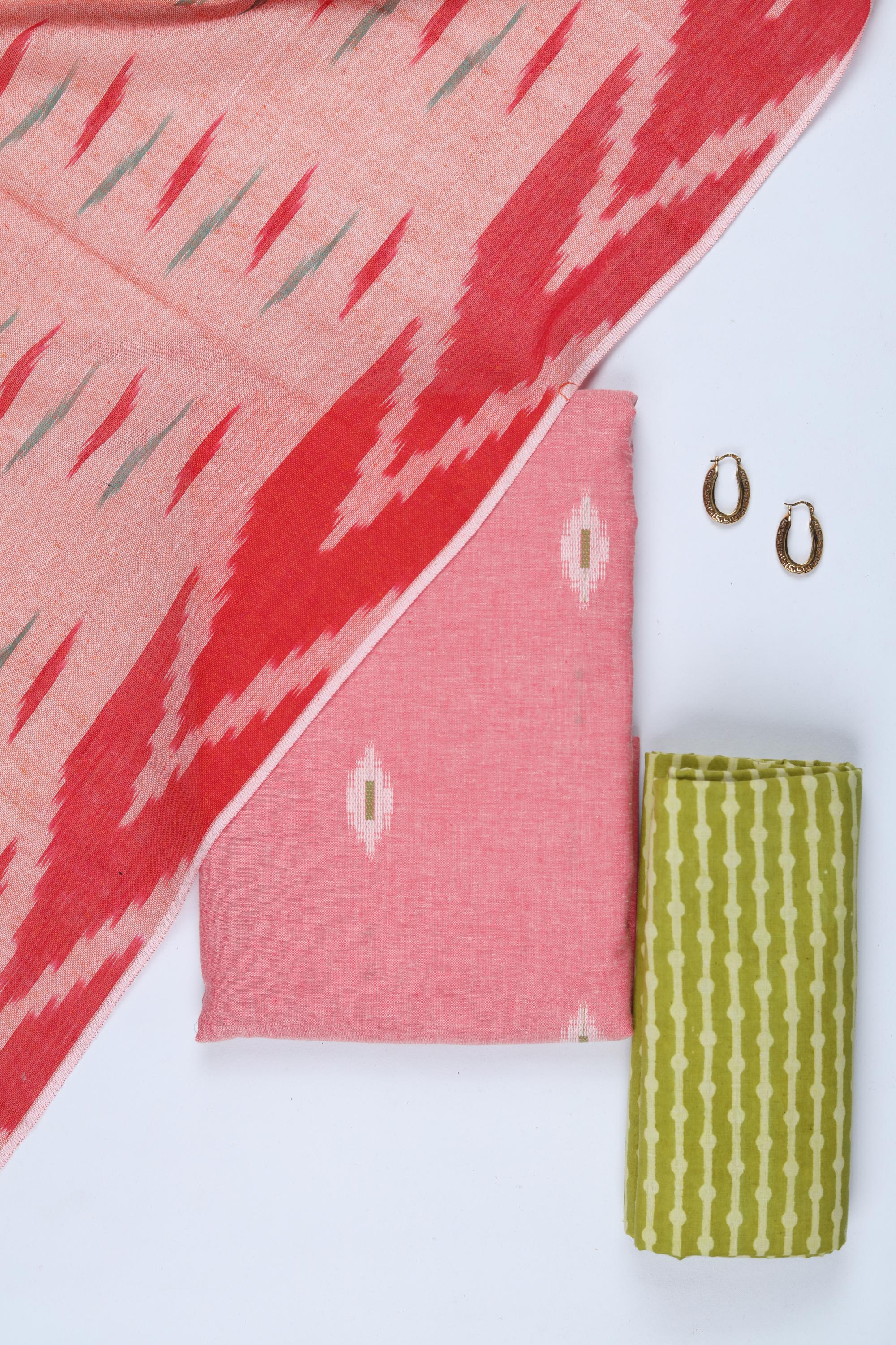 Cotton 3 Piece Unstitched Set -262