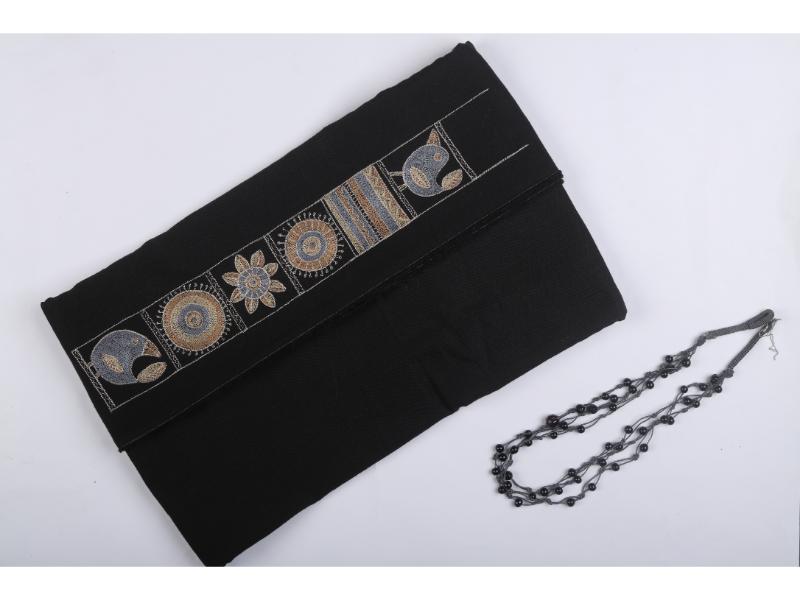 GAWAKSH SIGNATURE -BLACK KURTA FABRIC
