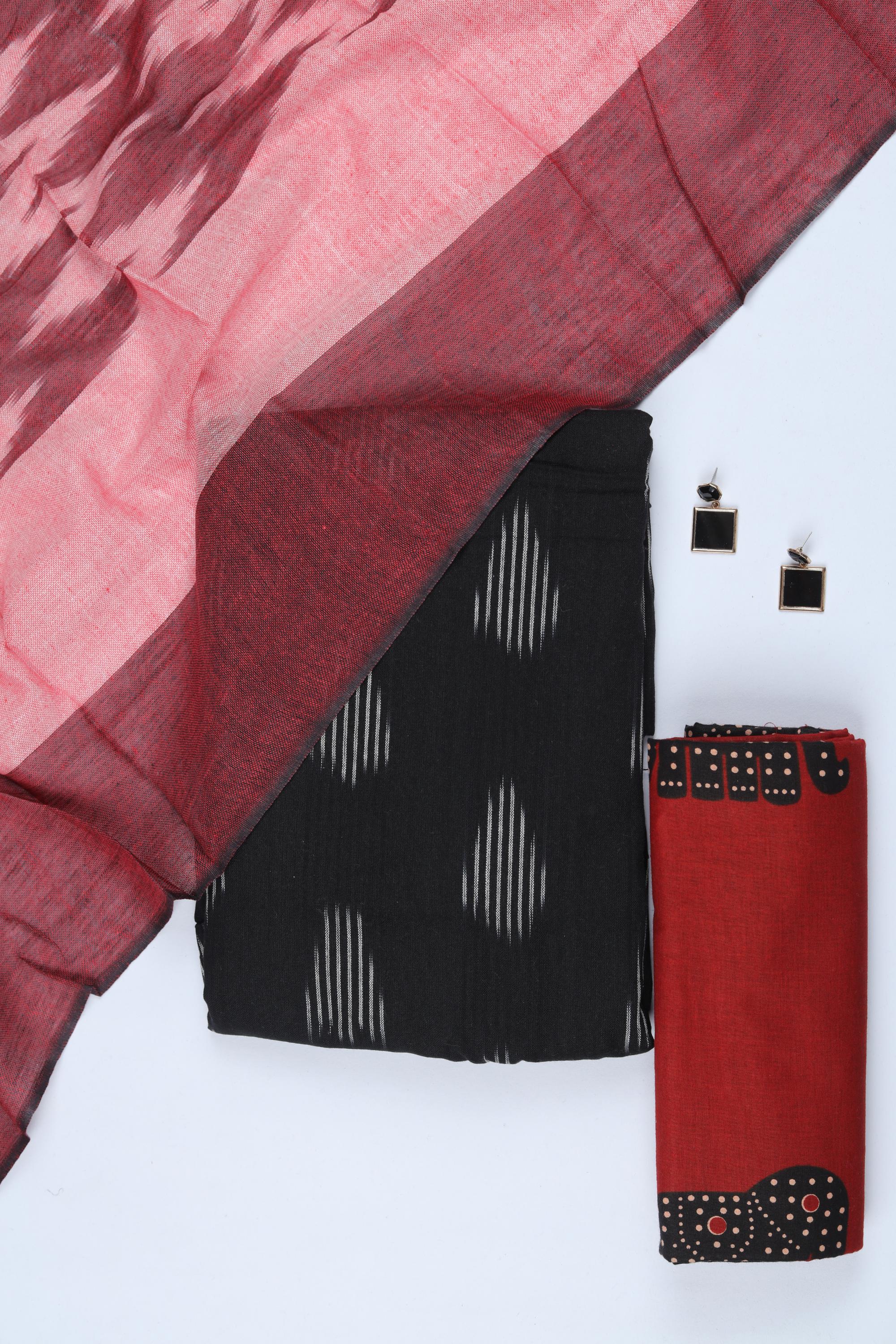 Cotton 3 Piece Unstitched Set -274