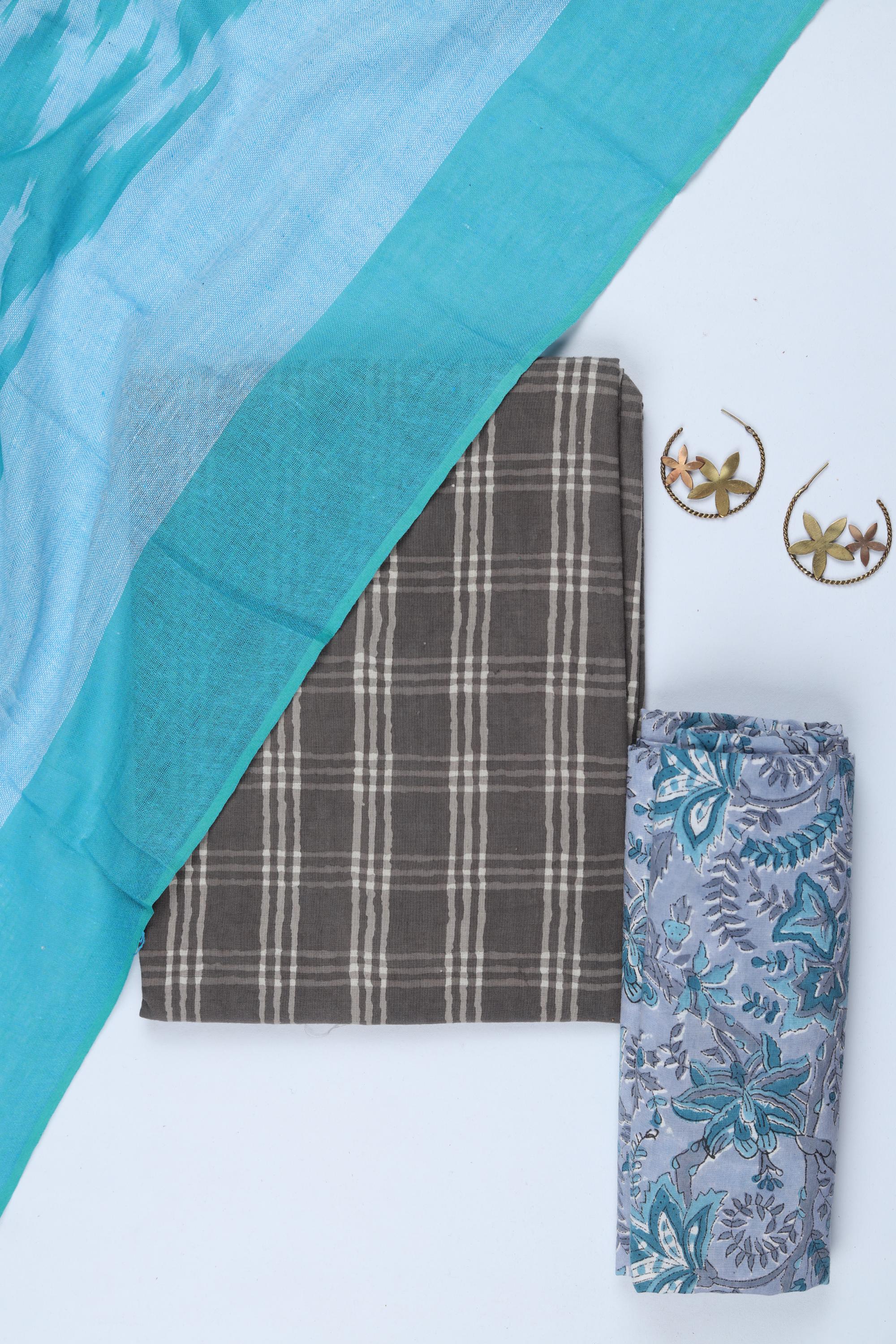 Cotton 3 Piece Unstitched Set -278