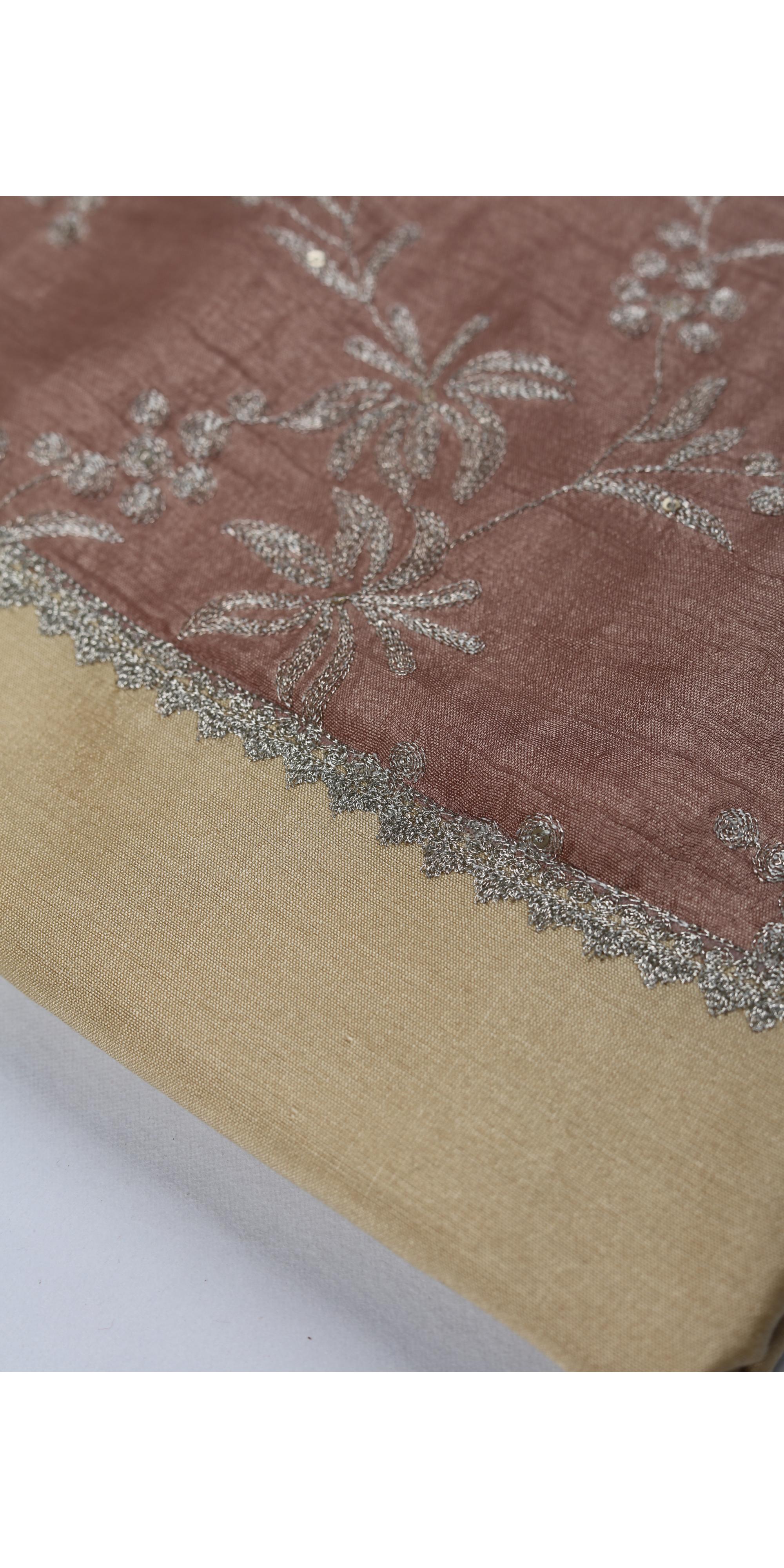 Cotton Silk 3 Piece Unstitched Set -304