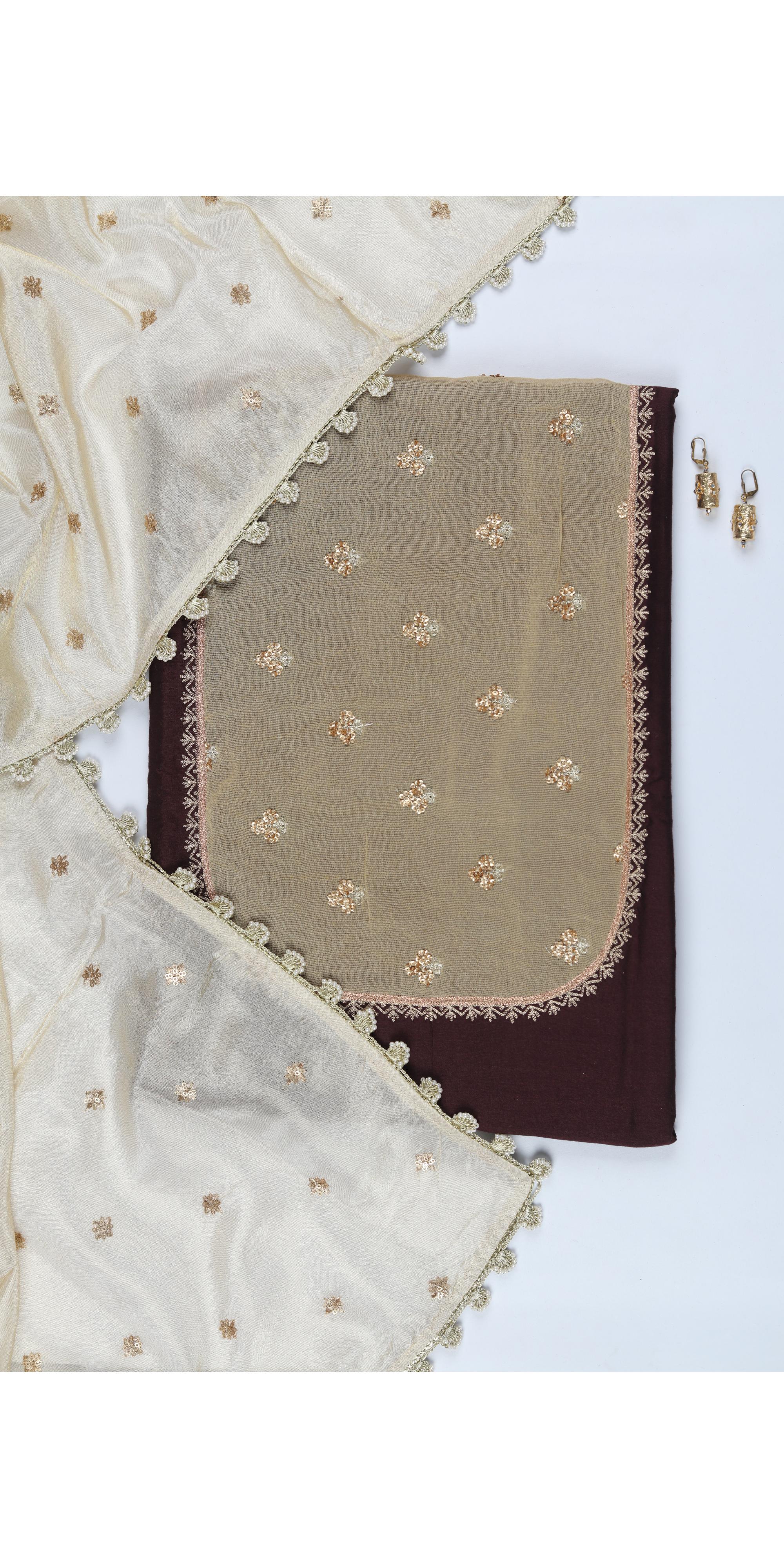 Cotton Silk 3 Piece Unstitched Set -292