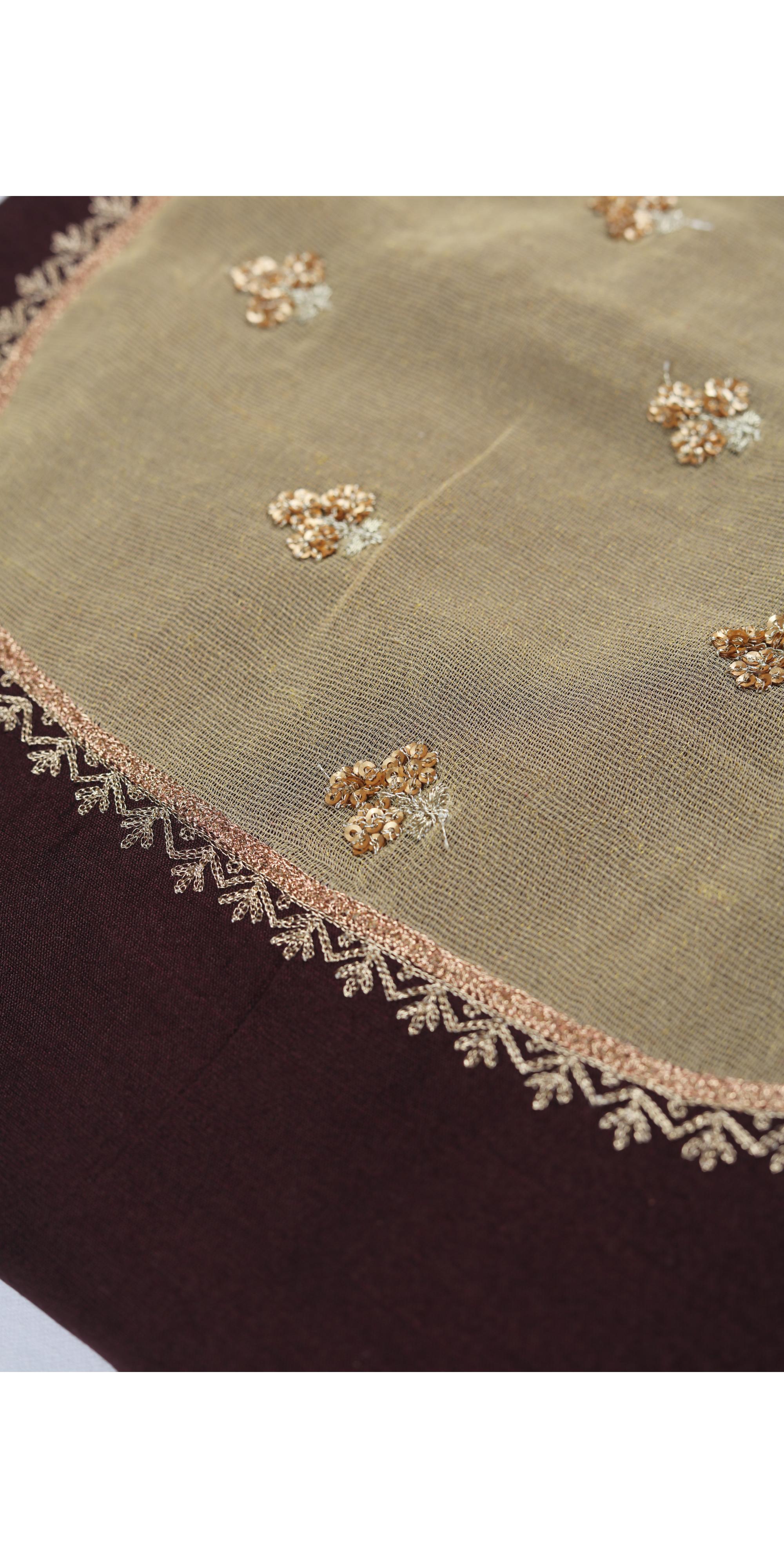 Cotton Silk 3 Piece Unstitched Set -292