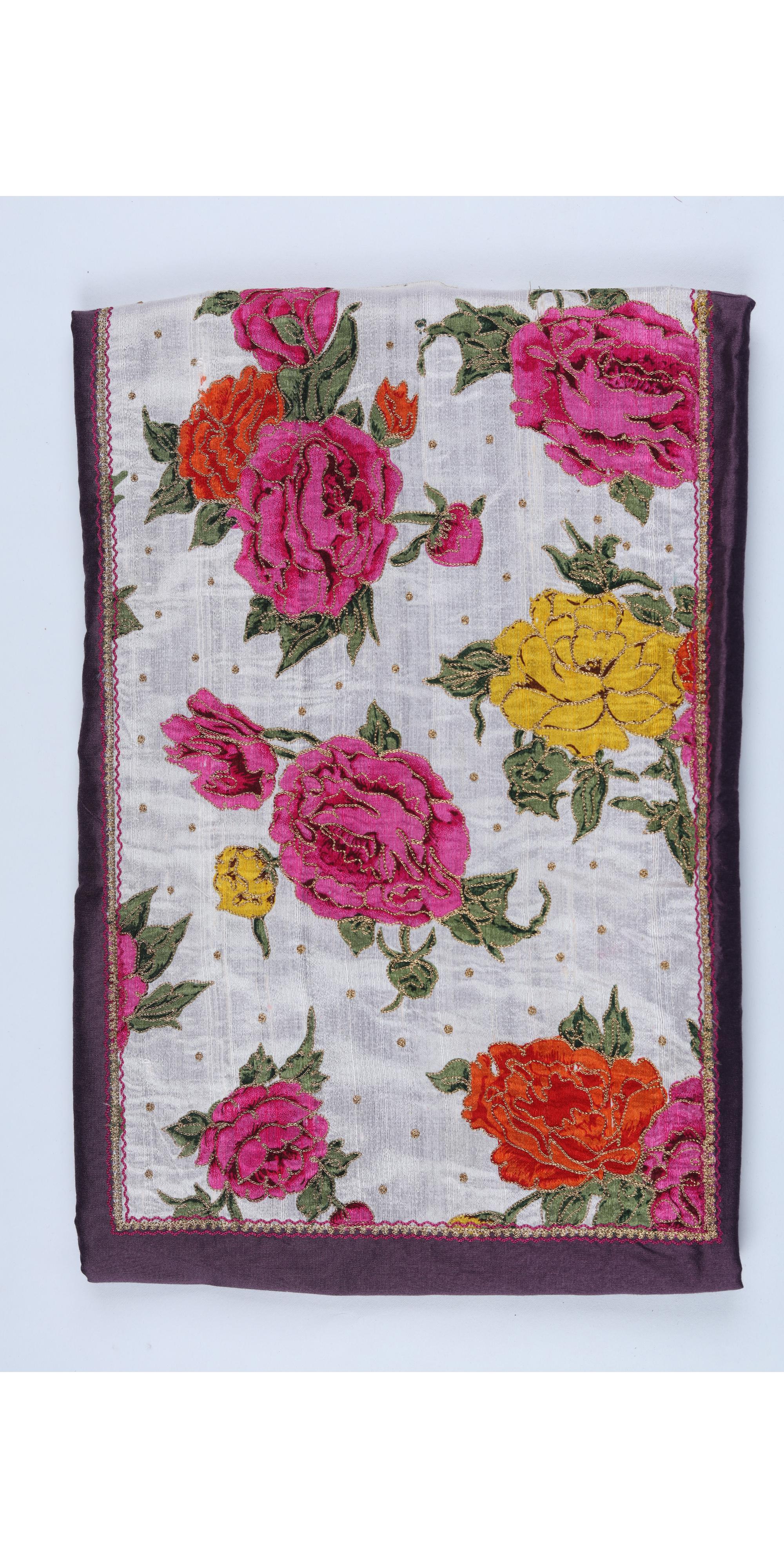 Cotton Silk 3 Piece Unstitched Set -296