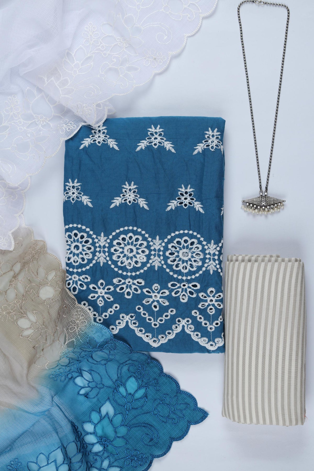 Cotton 3 Piece Unstitched Set -305