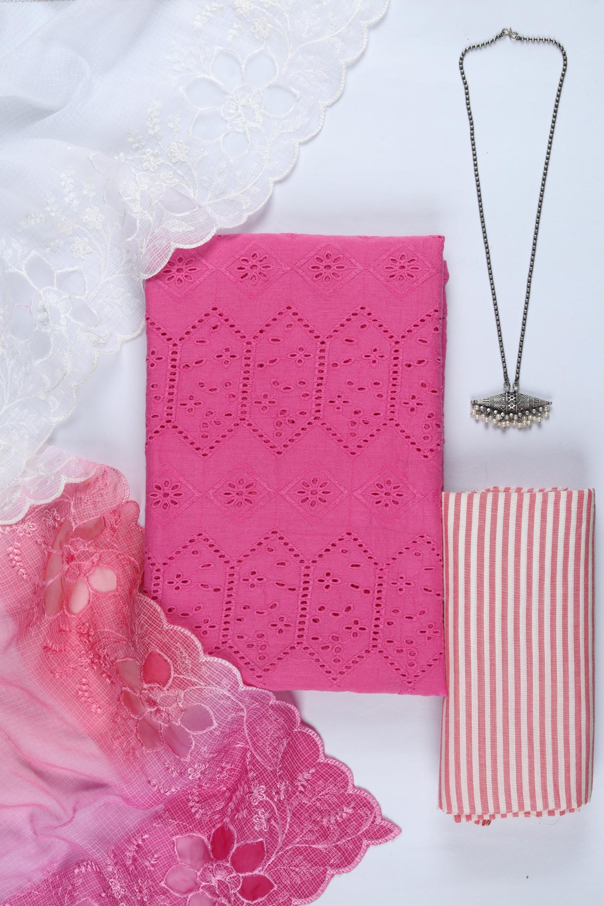 Cotton 3 Piece Unstitched Set -307