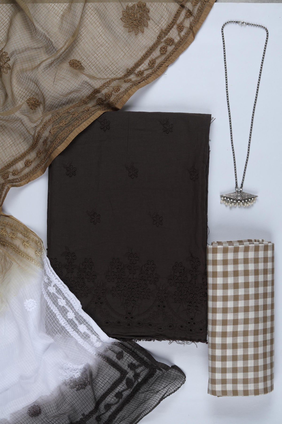 Cotton 3 Piece Unstitched Set -309