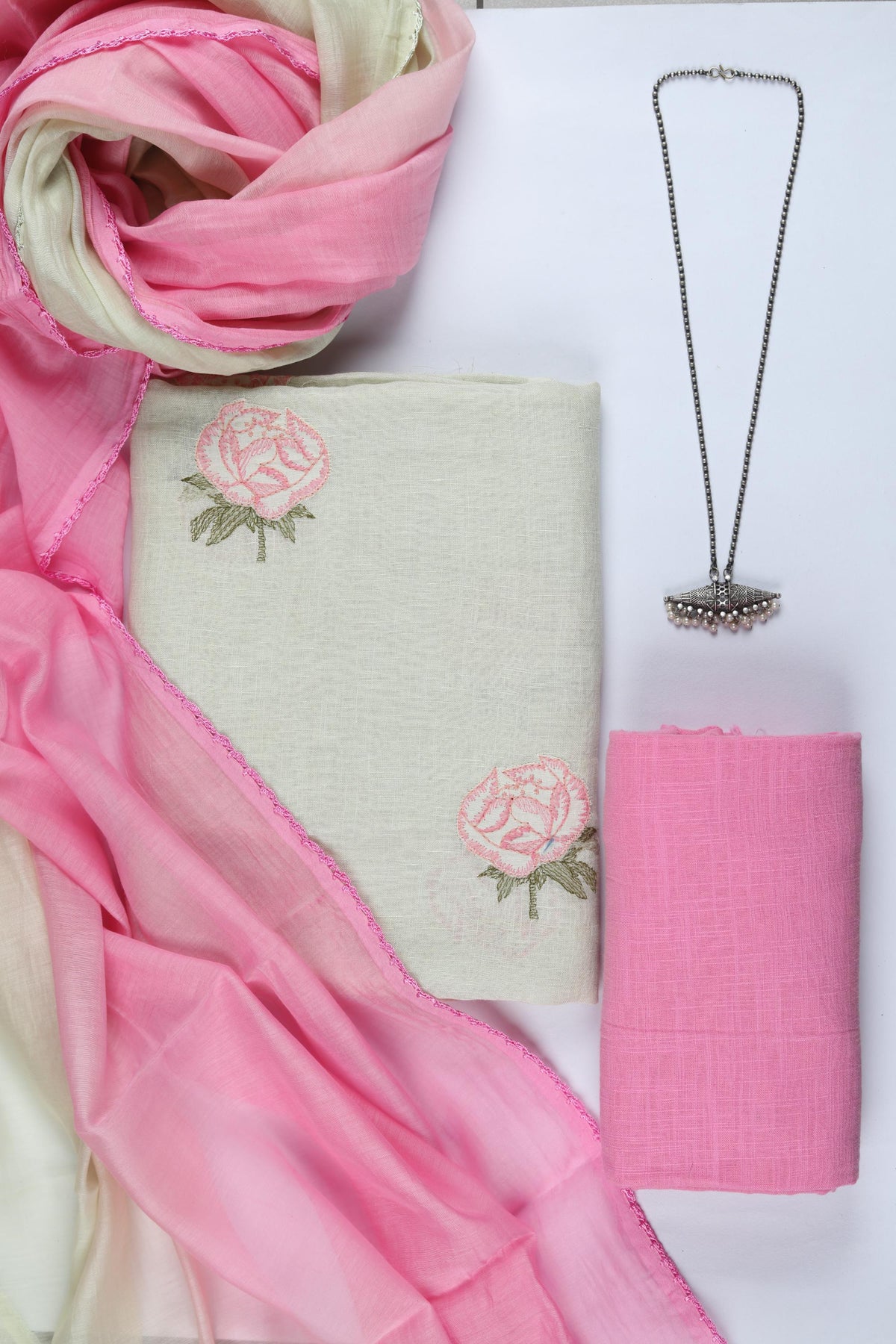Cotton 3 Piece Unstitched Set -314