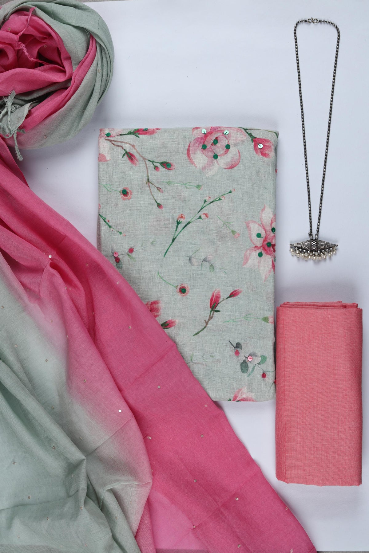 Cotton 3 Piece Unstitched Set -315