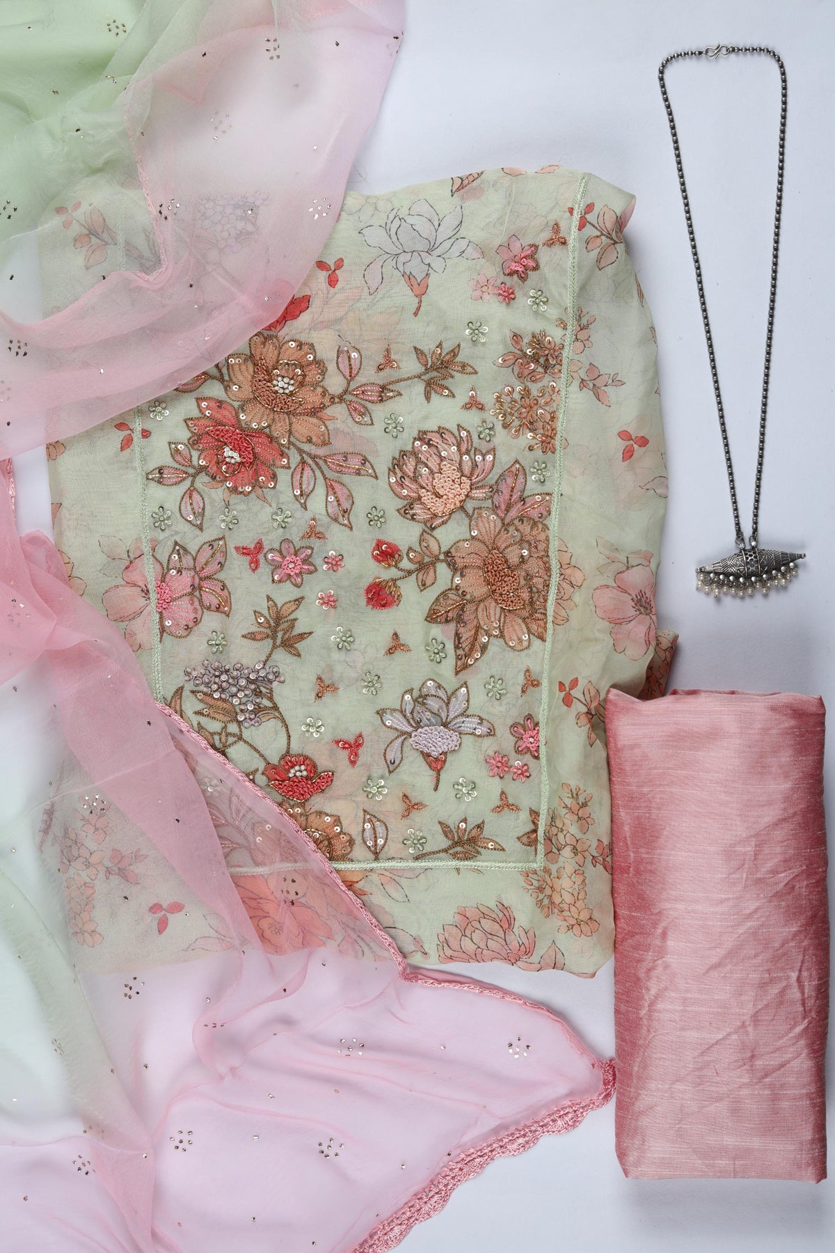 3 Piece Unstitched Set -327