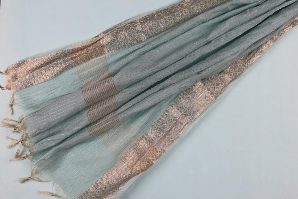 Embroidered Kota Set - 3