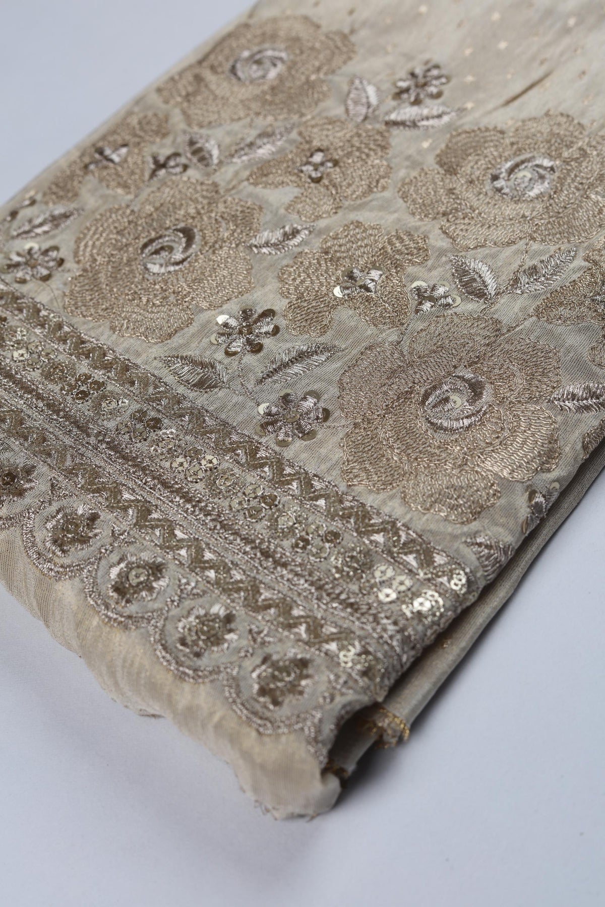 Tissue 2 Piece Unstitched Kurta & Dupatta Set – Traditional Design-054